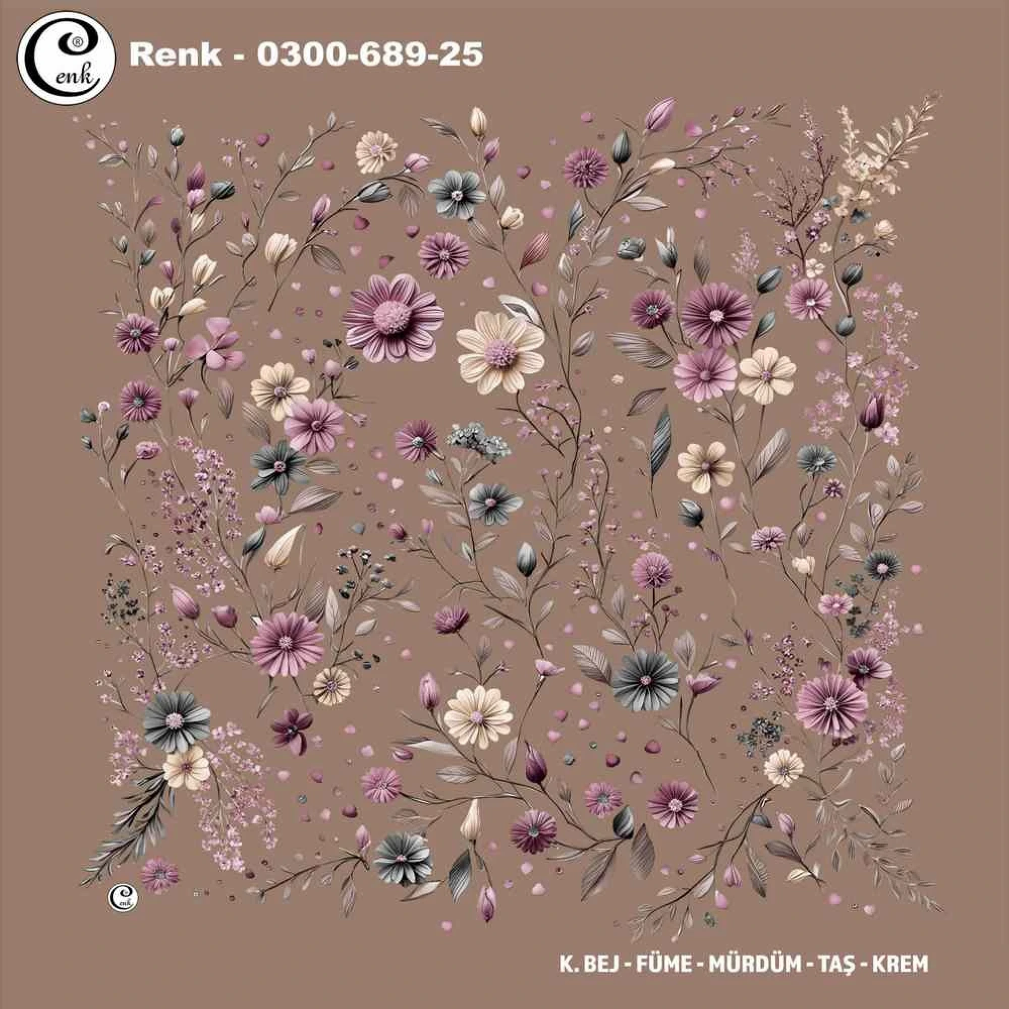 Cenk Desenli Oyalık Yazma 689-25