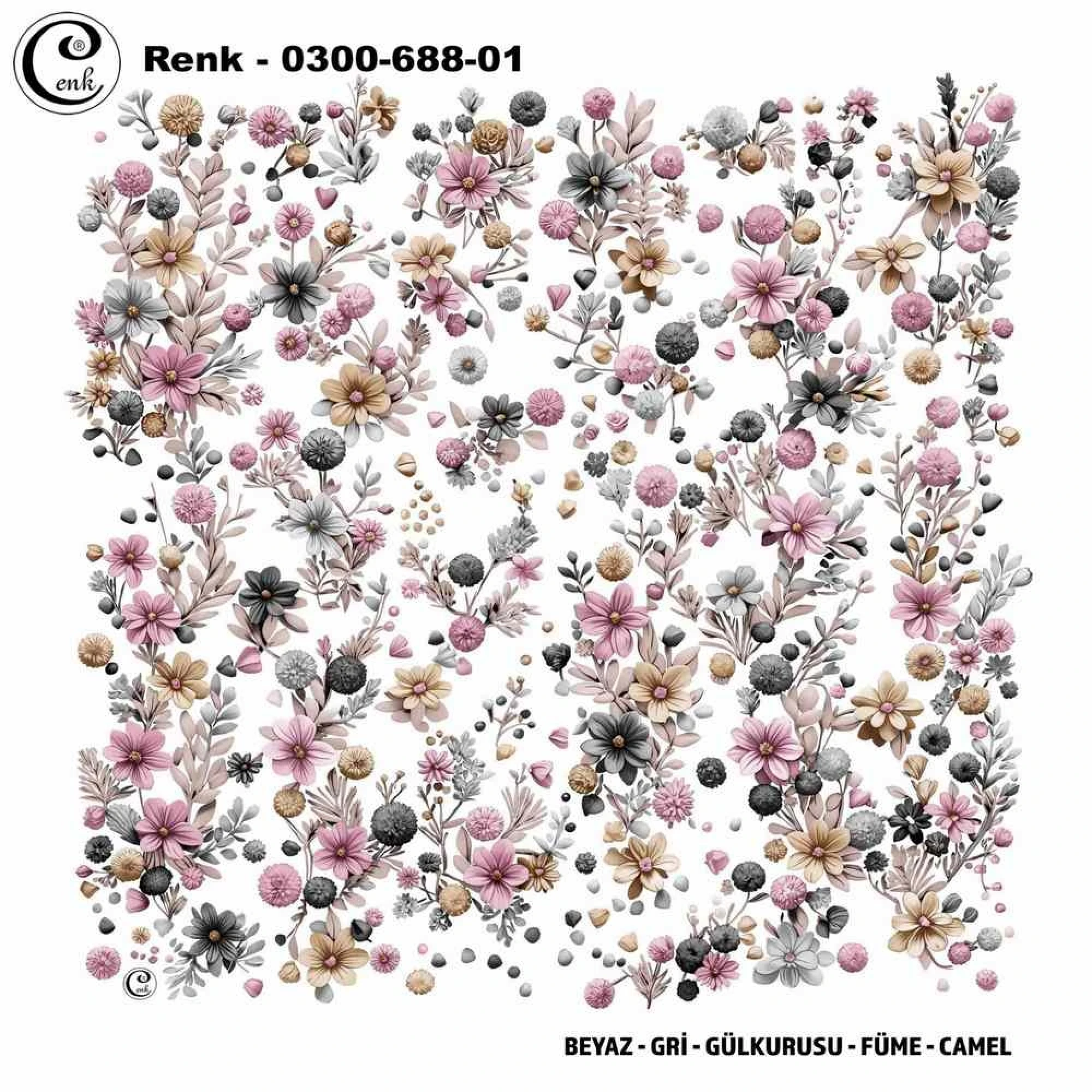 Cenk Desenli Oyalık Yazma 688-01