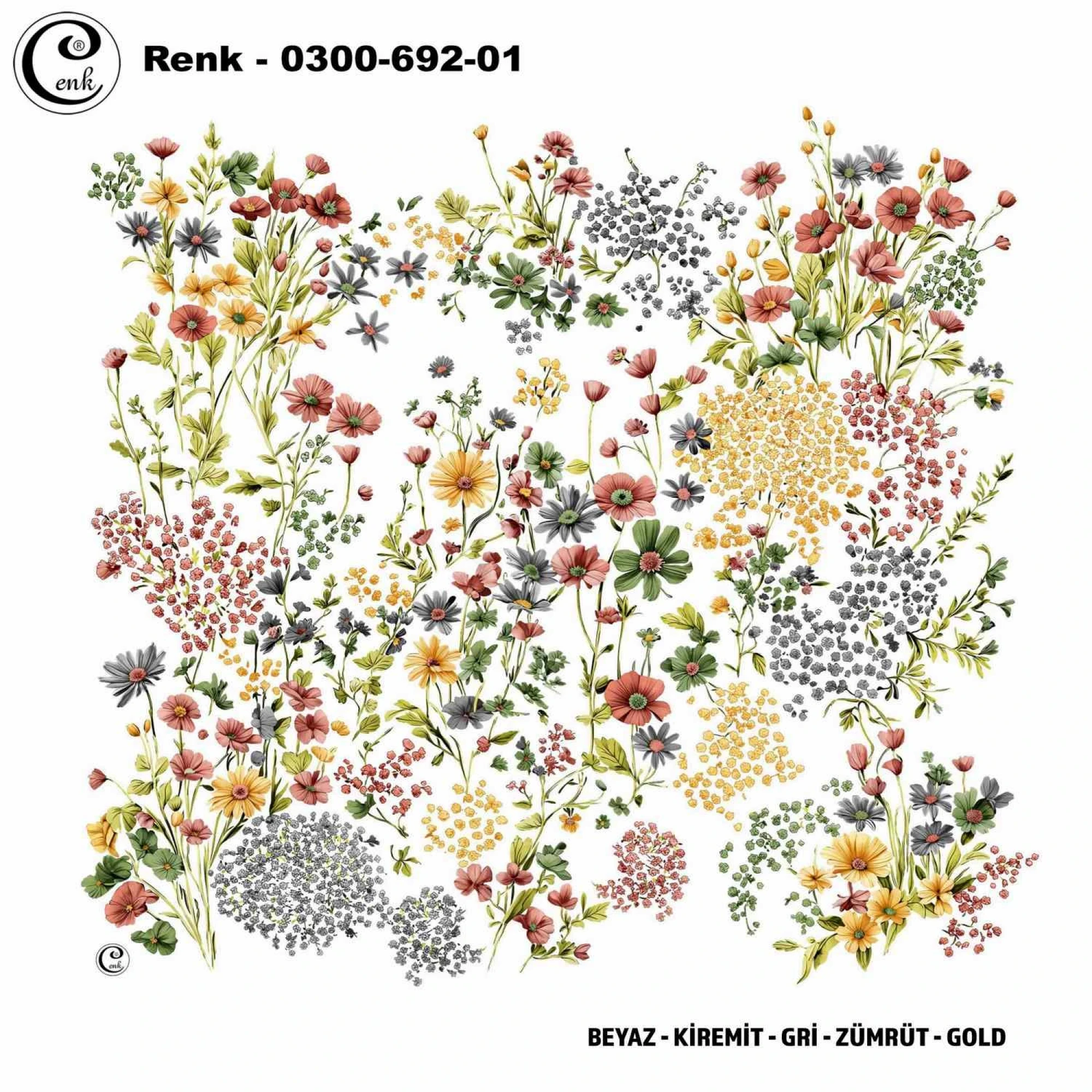 Cenk Desenli Oyalık Yazma 692-01