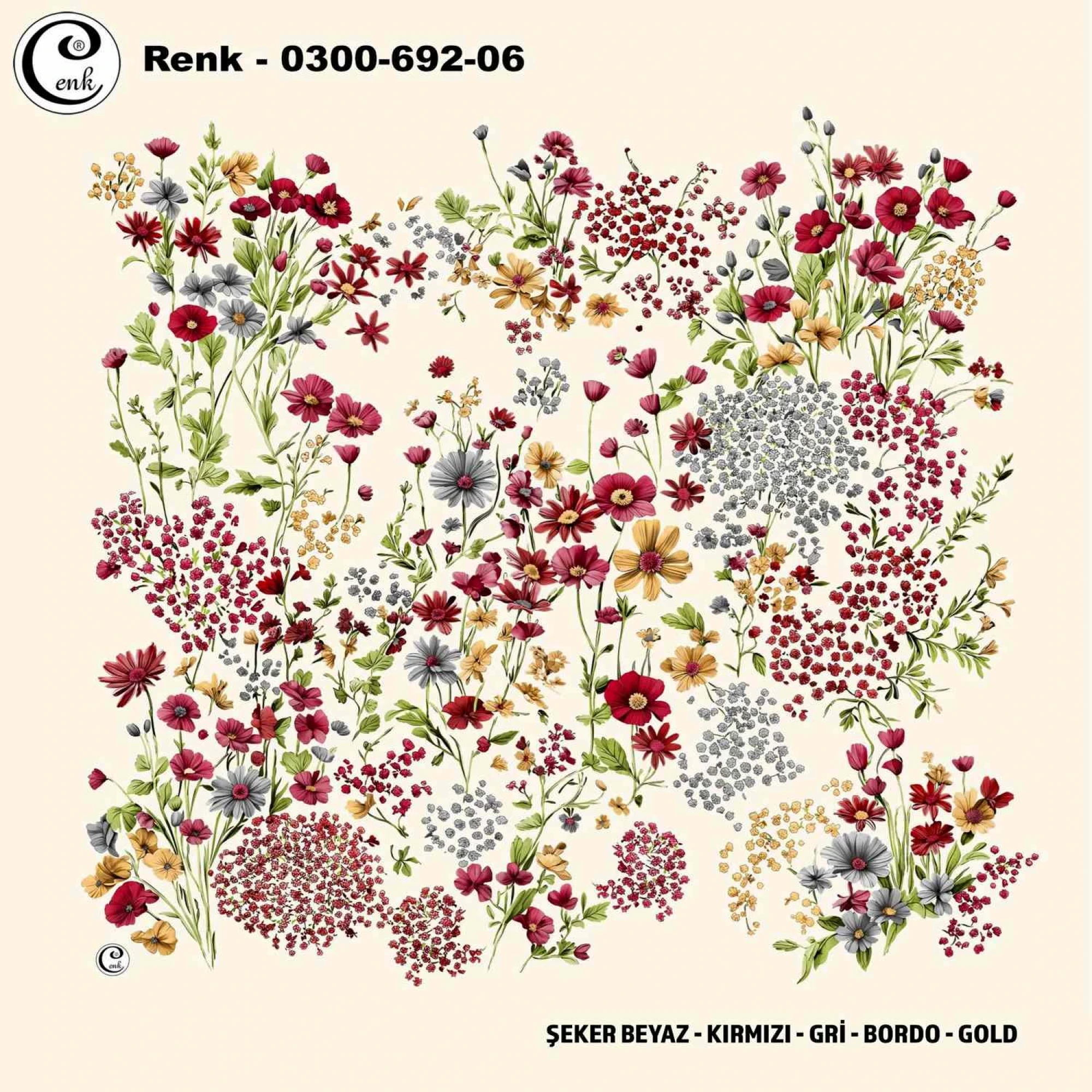 Cenk Desenli Oyalık Yazma 692-06