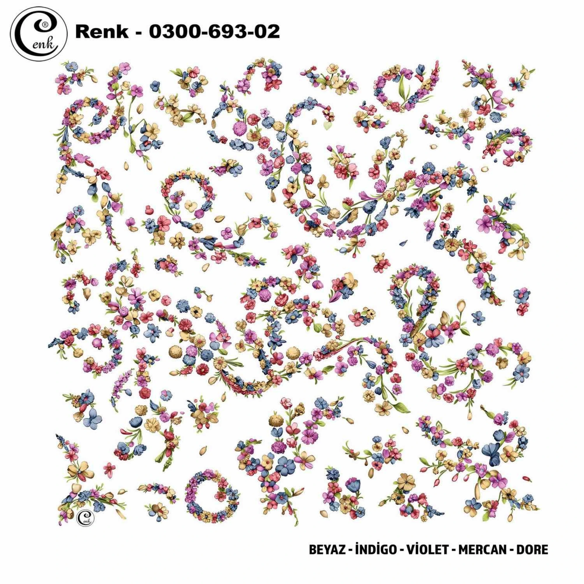 Cenk Desenli Oyalık Yazma 693-02