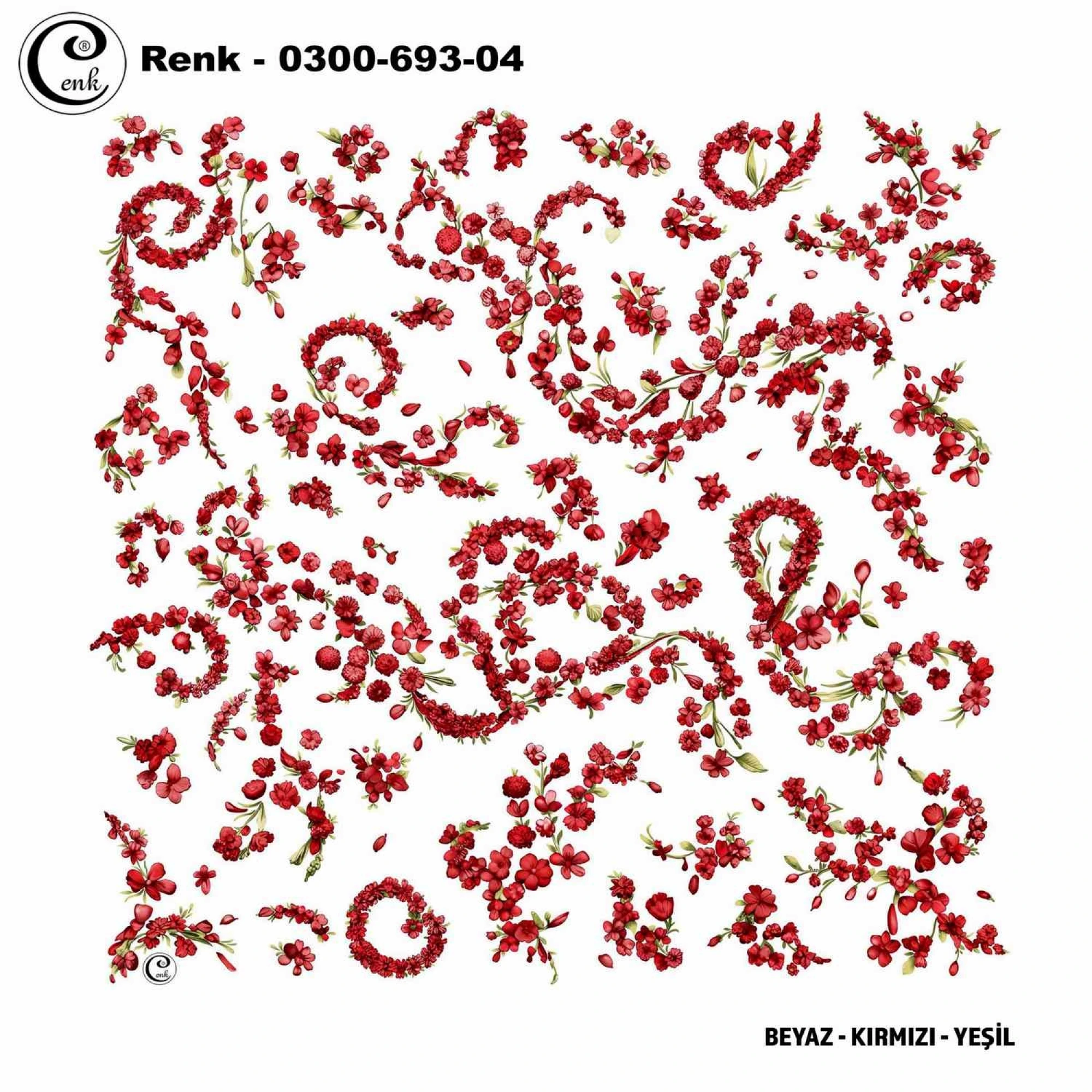 Cenk Desenli Oyalık Yazma 693-04