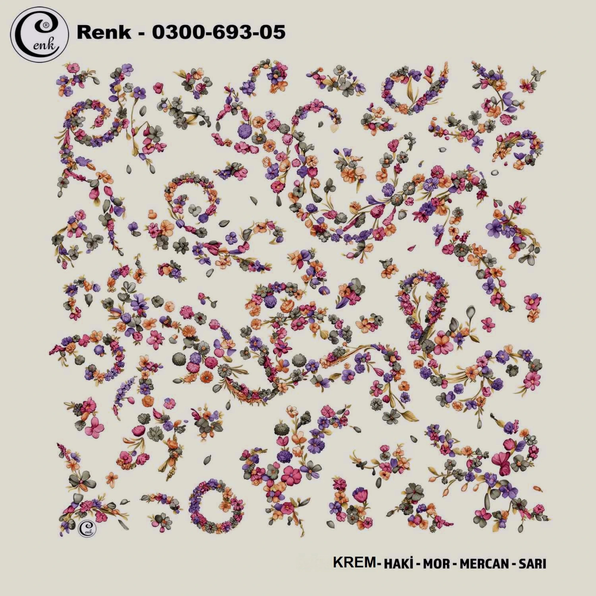 Cenk Desenli Oyalık Yazma 693-05