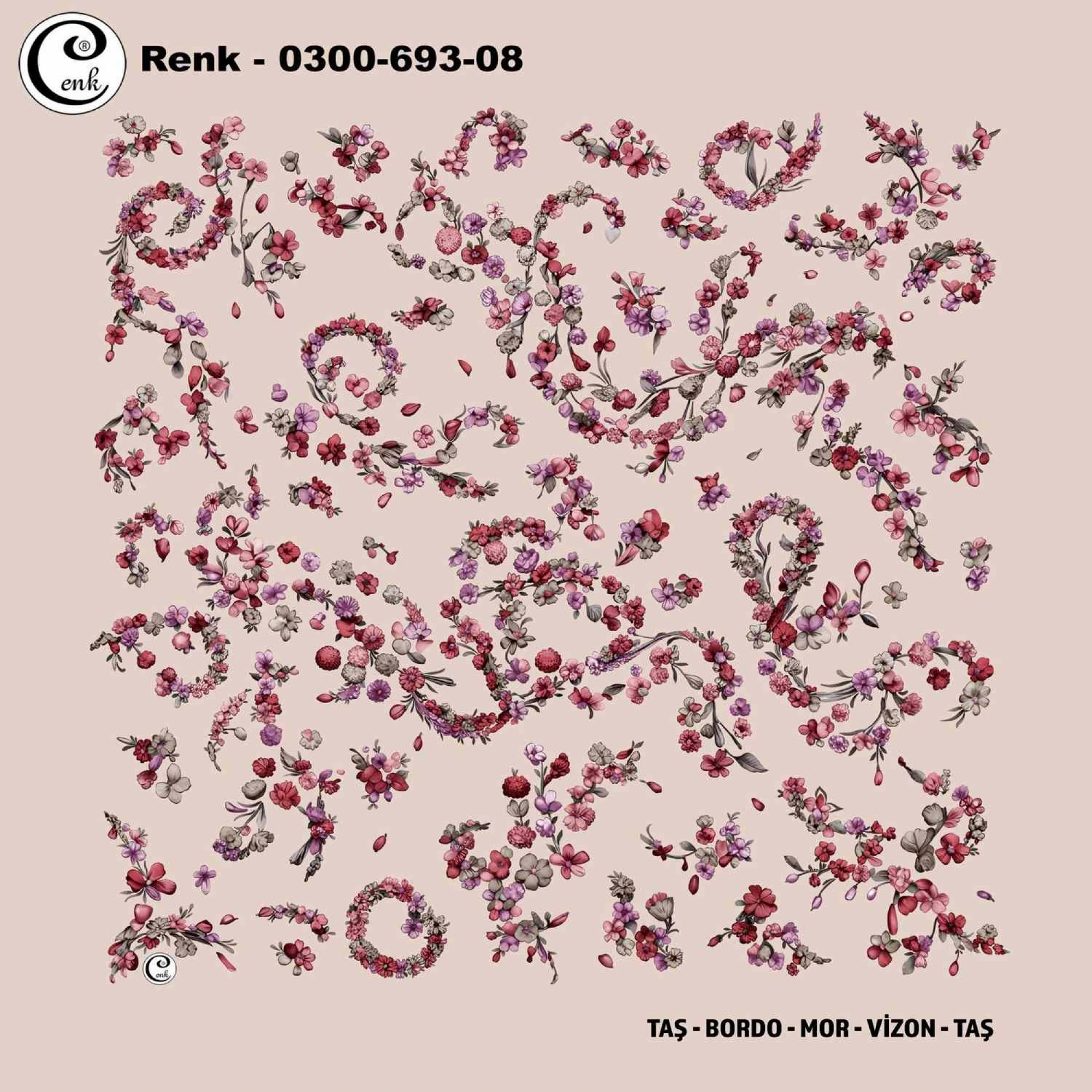 Cenk Desenli Oyalık Yazma 693-08