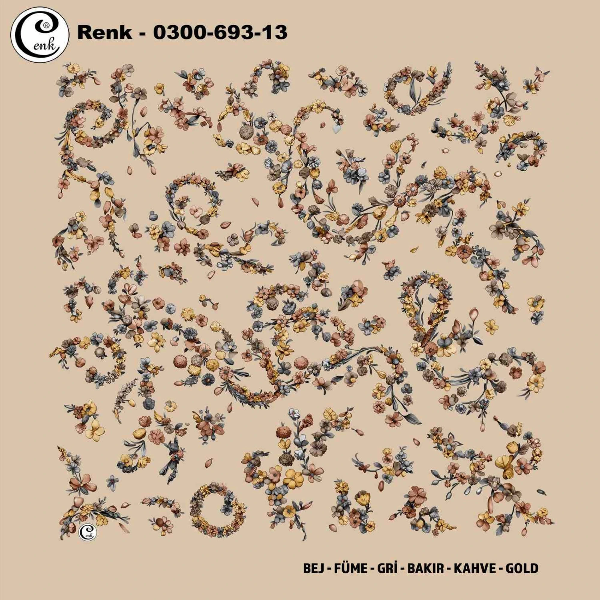 Cenk Desenli Oyalık Yazma 693-13