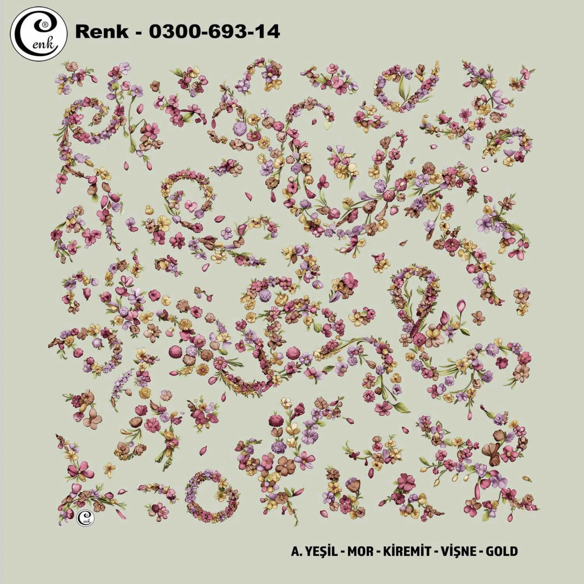 Cenk Desenli Oyalık Yazma 693-14