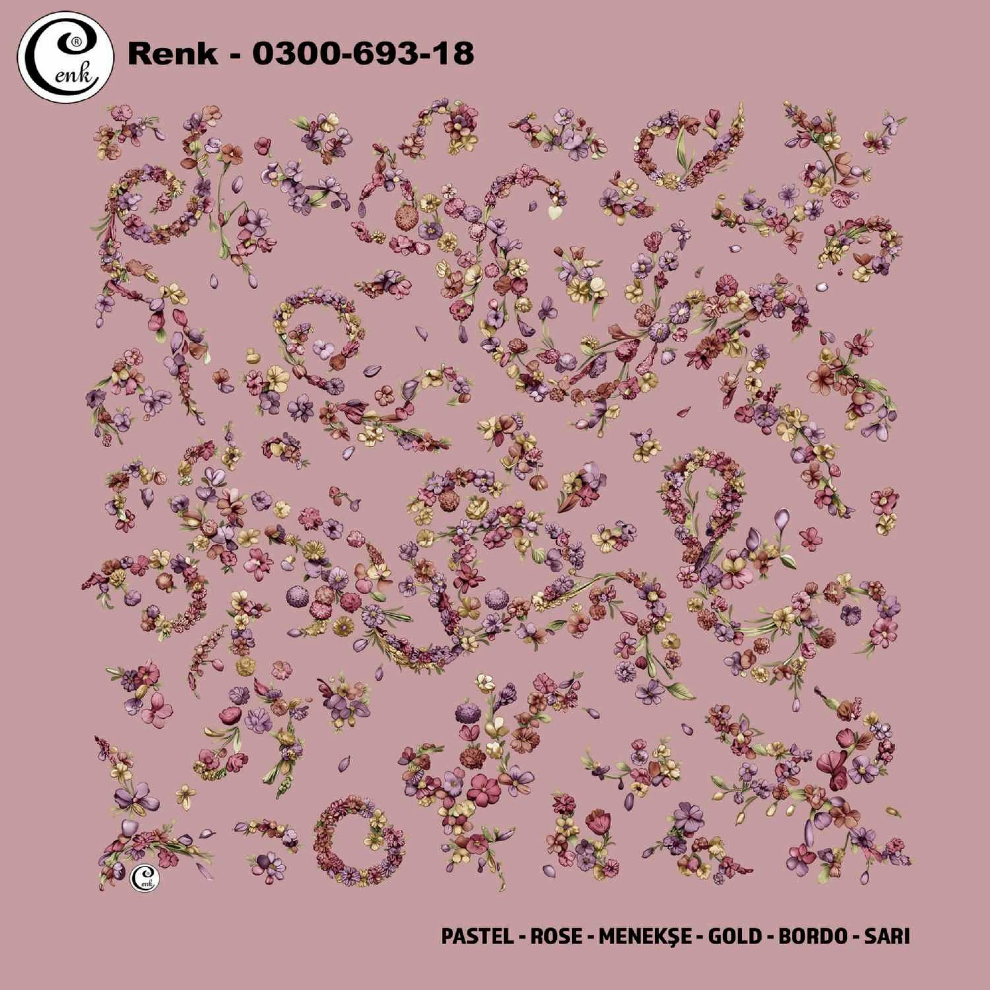 Cenk Desenli Oyalık Yazma 693-18