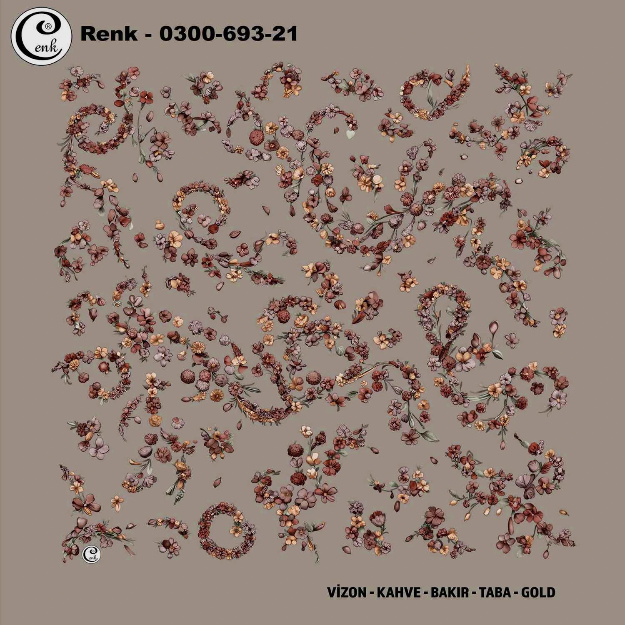 Cenk Desenli Oyalık Yazma 693-21