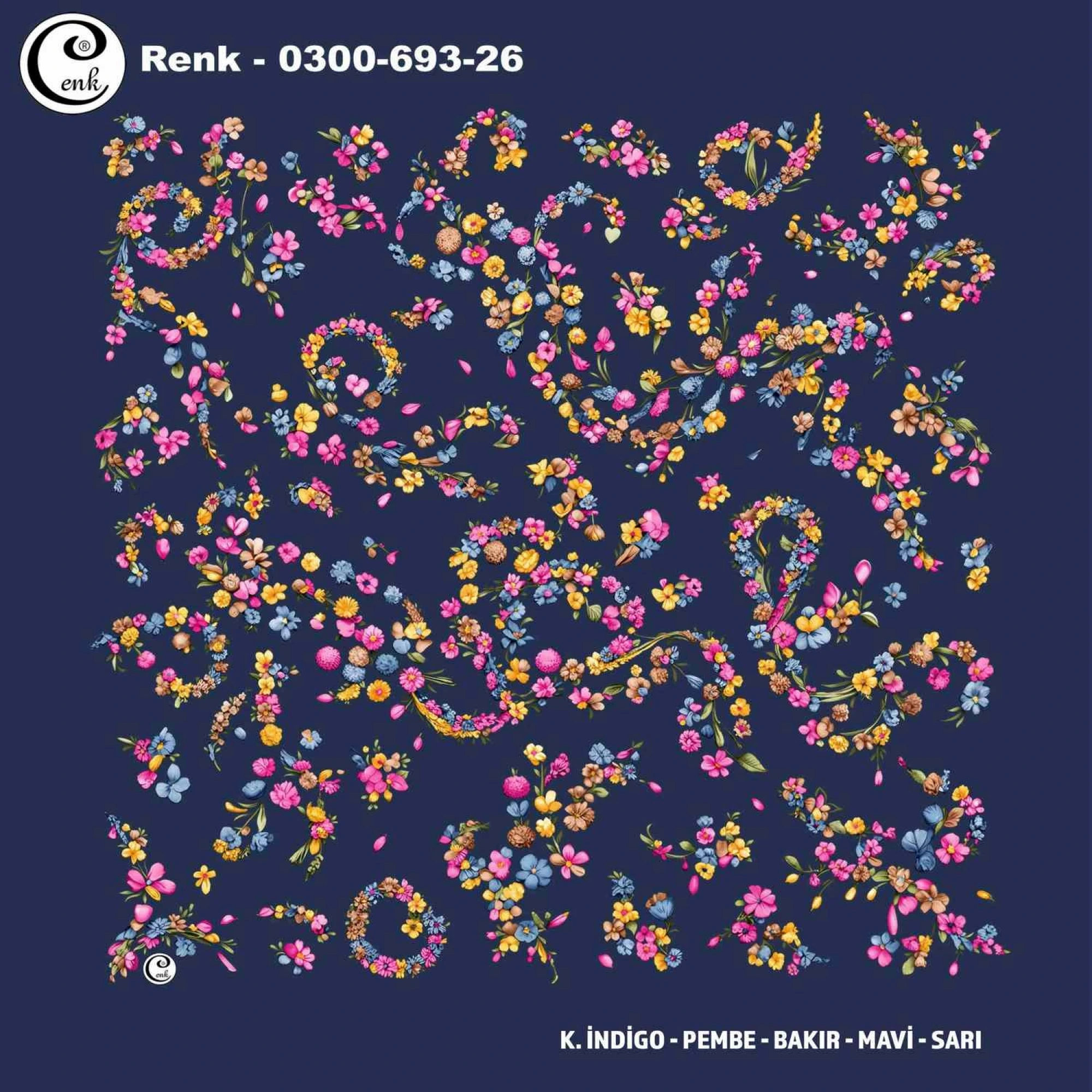 Cenk Desenli Oyalık Yazma 693-26