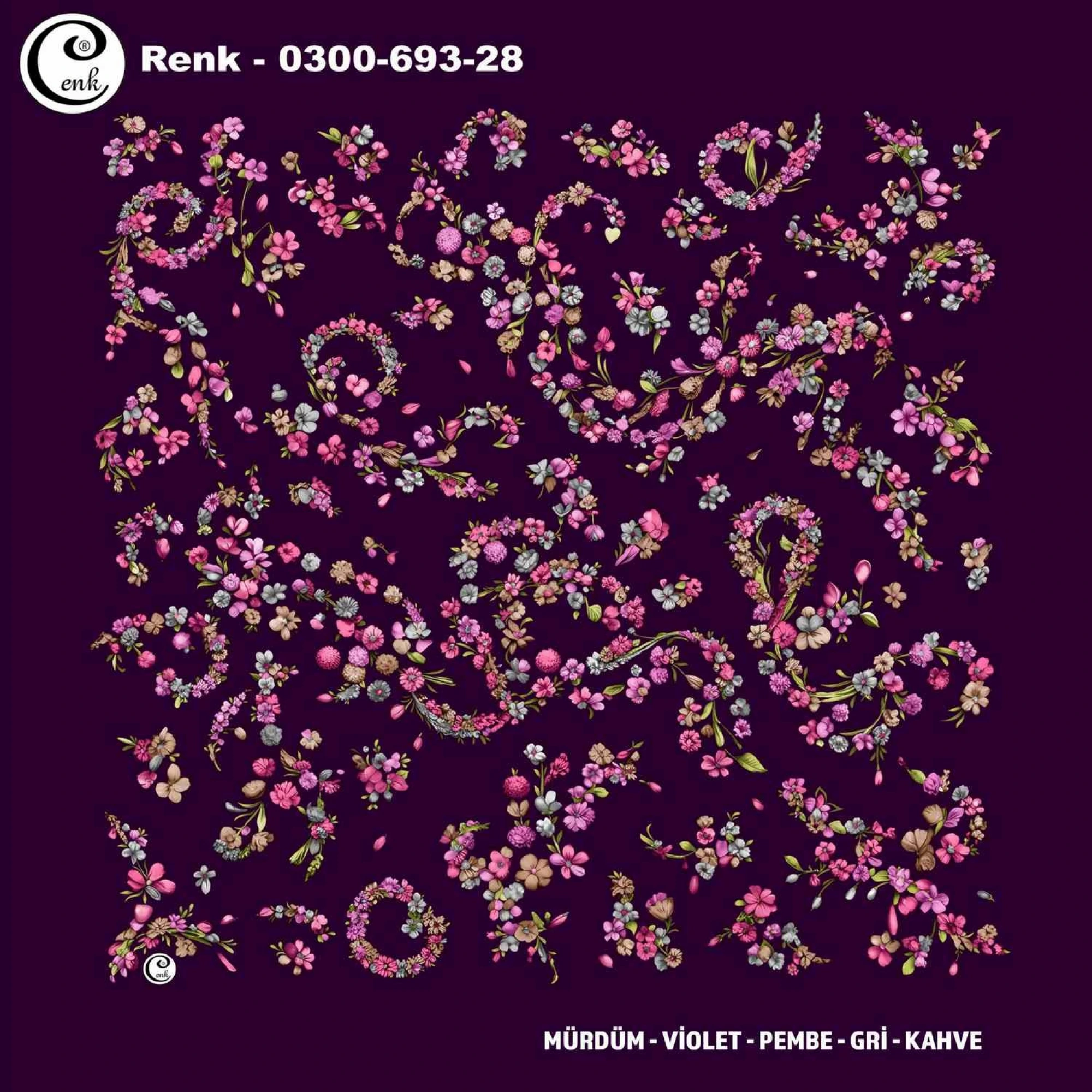 Cenk Desenli Oyalık Yazma 693-28