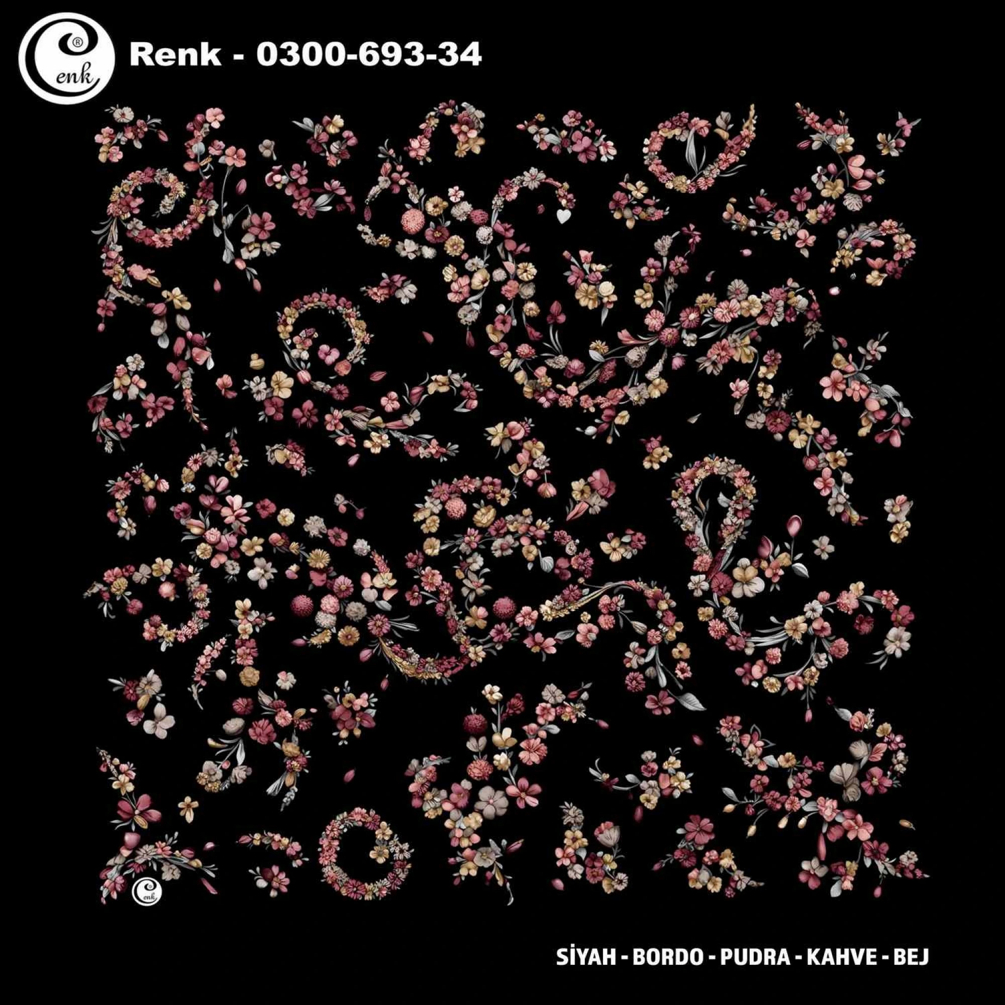 Cenk Desenli Oyalık Yazma 693-34