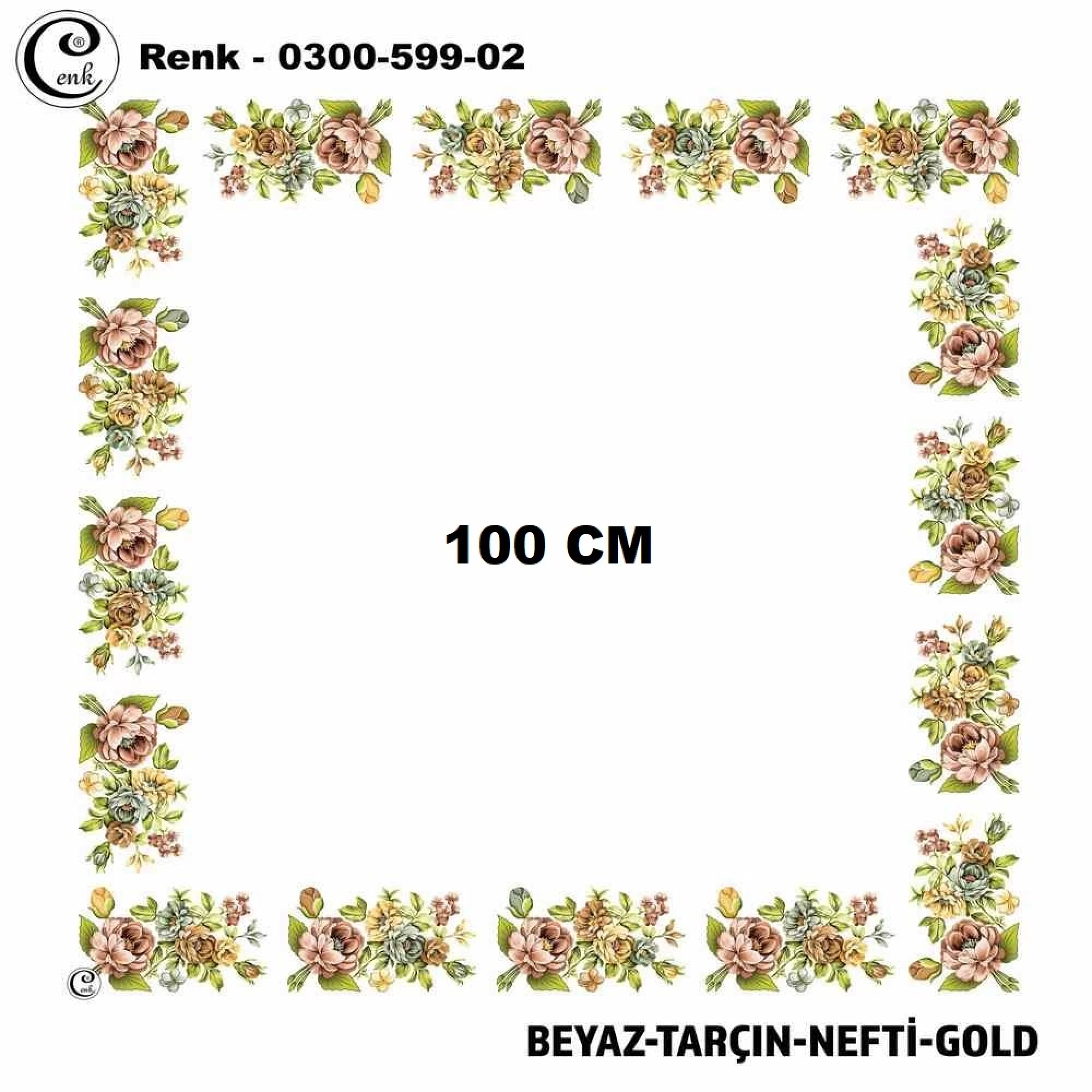 Cenk İçi Boş Oyalık Yazma (100 Cm) 599-02