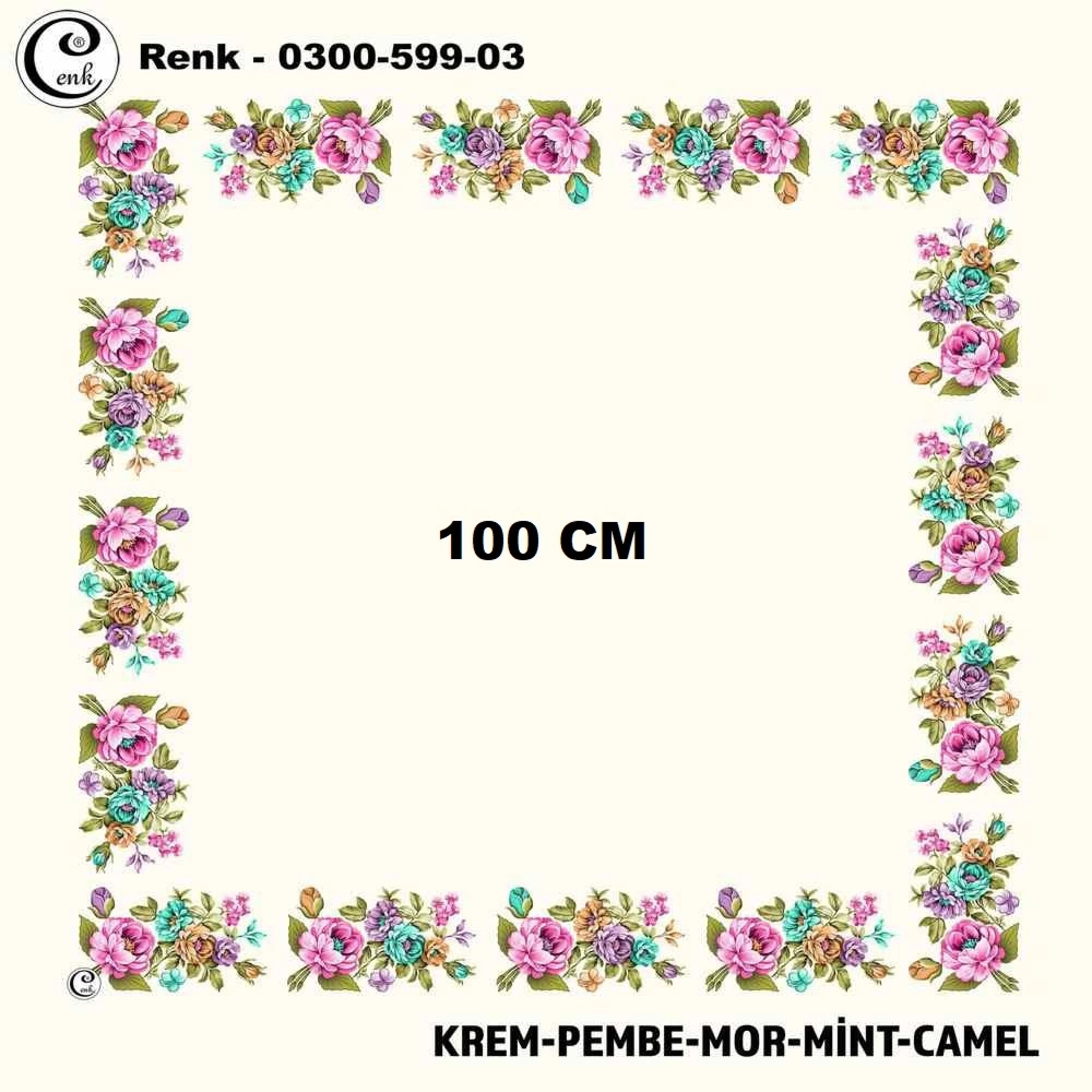 Cenk İçi Boş Oyalık Yazma (100 Cm) 599-03