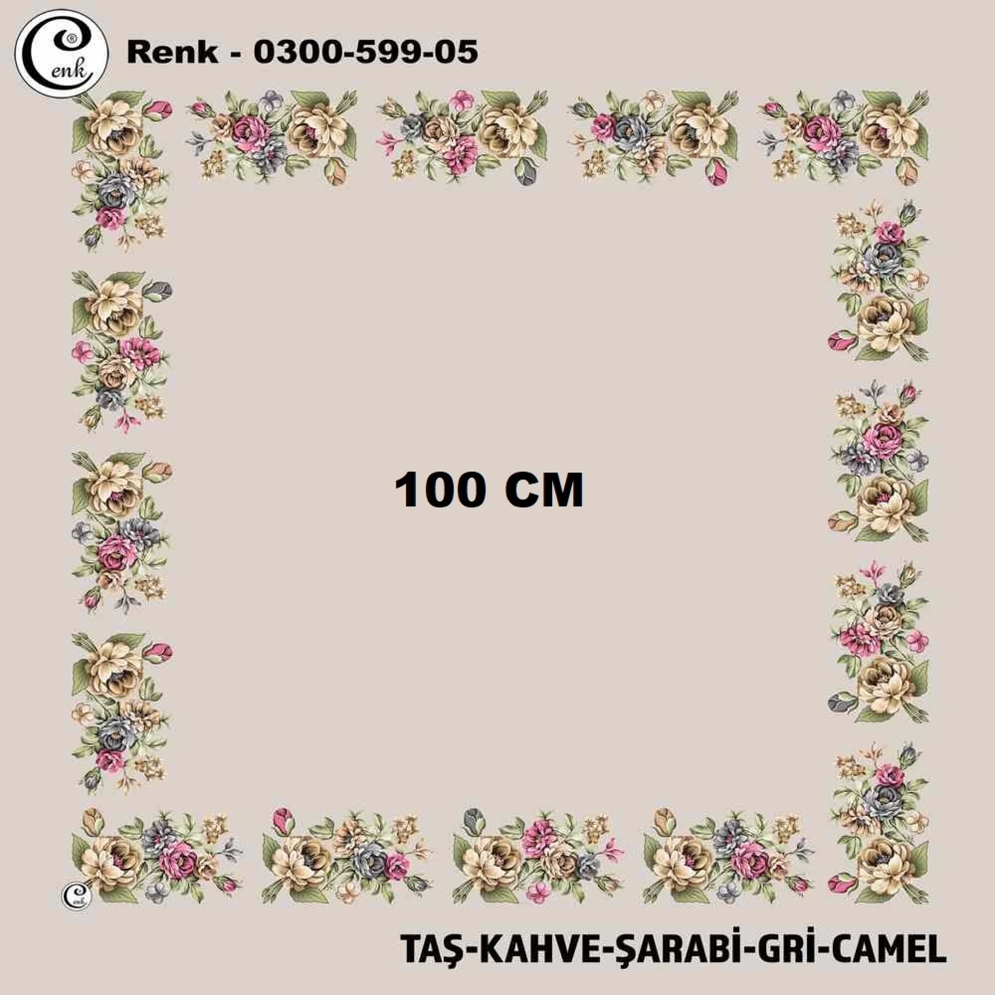Cenk İçi Boş Oyalık Yazma (100 Cm) 599-05