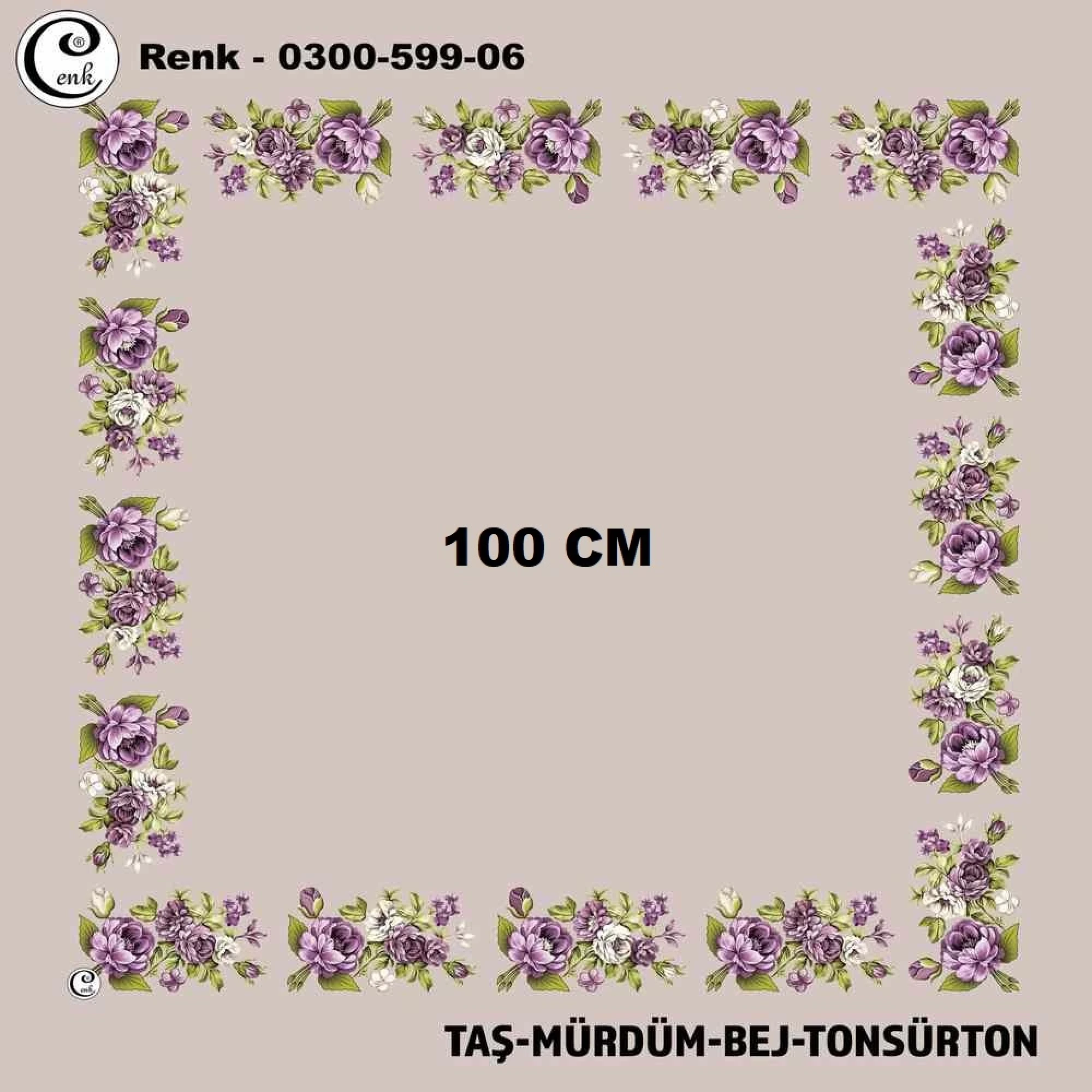 Cenk İçi Boş Oyalık Yazma (100 Cm) 599-06