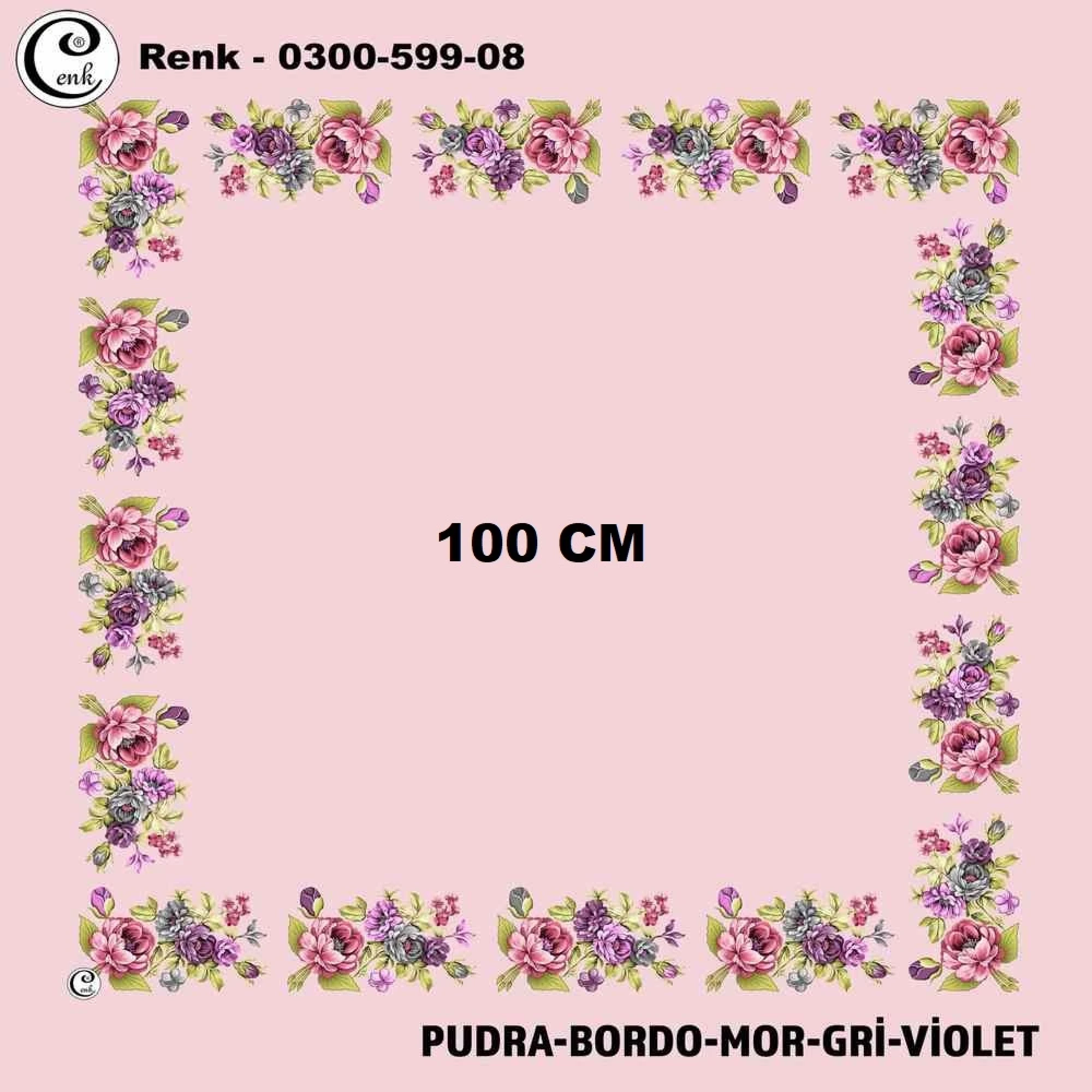 Cenk İçi Boş Oyalık Yazma (100 Cm) 599-08