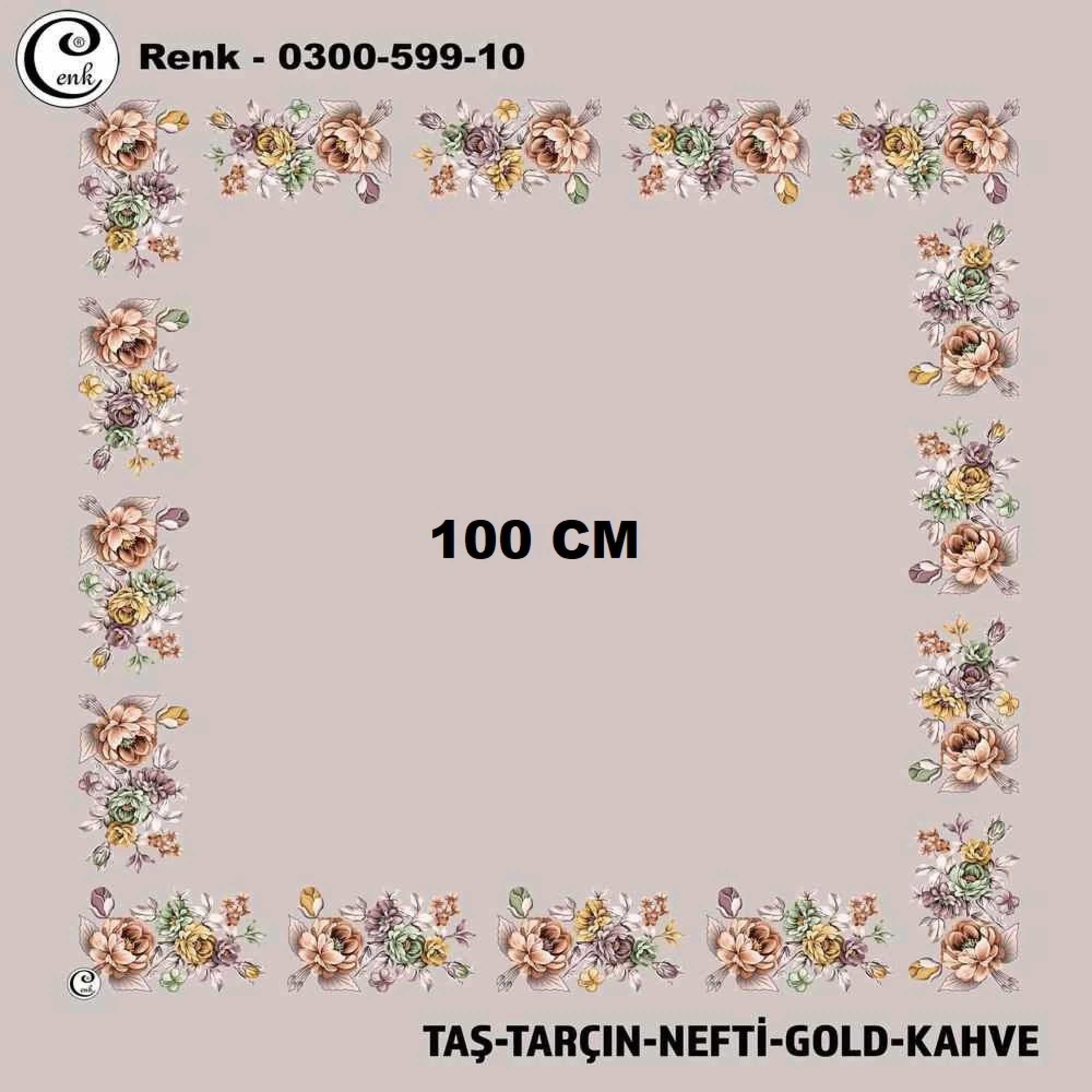 Cenk İçi Boş Oyalık Yazma (100 Cm) 599-10