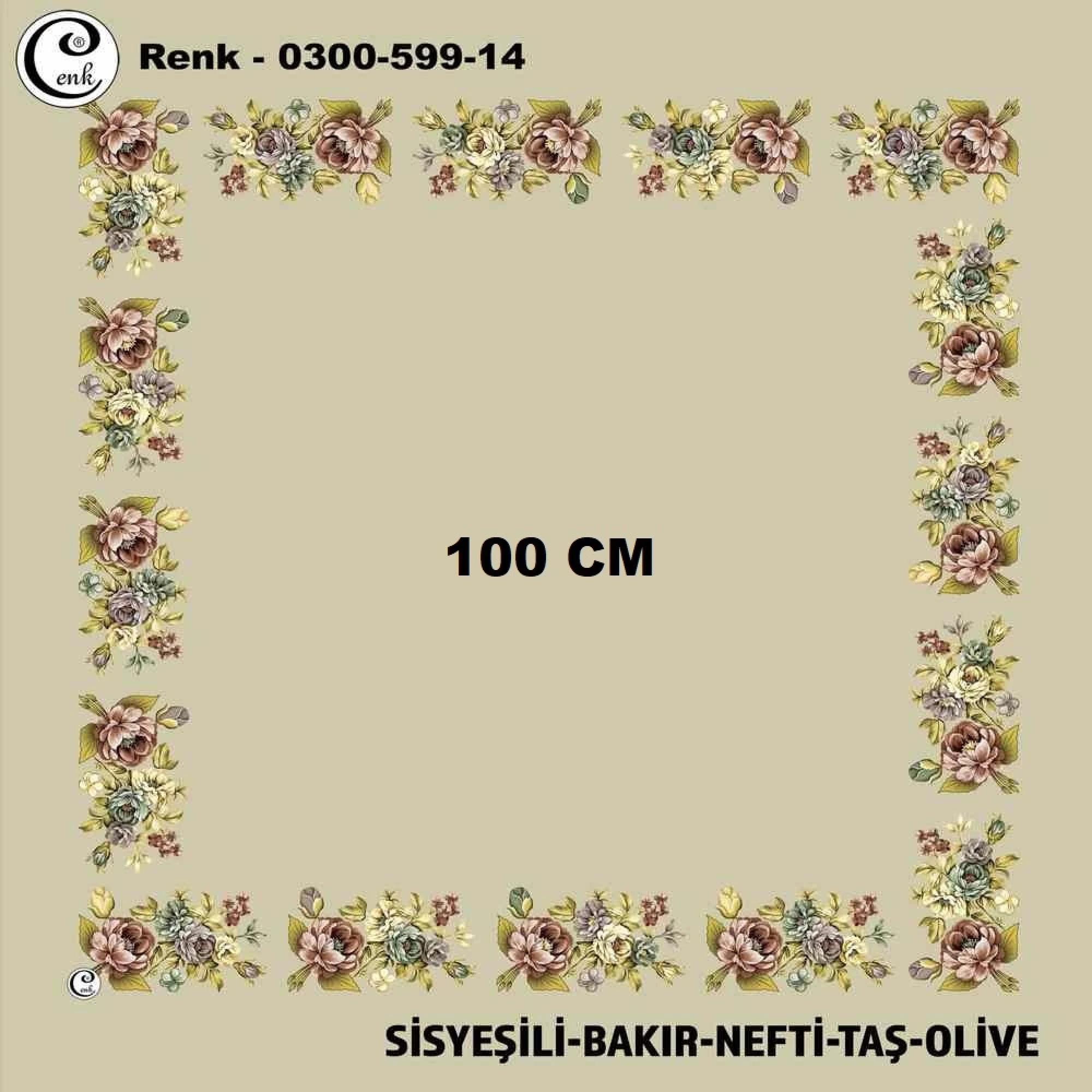 Cenk İçi Boş Oyalık Yazma (100 Cm) 599-14