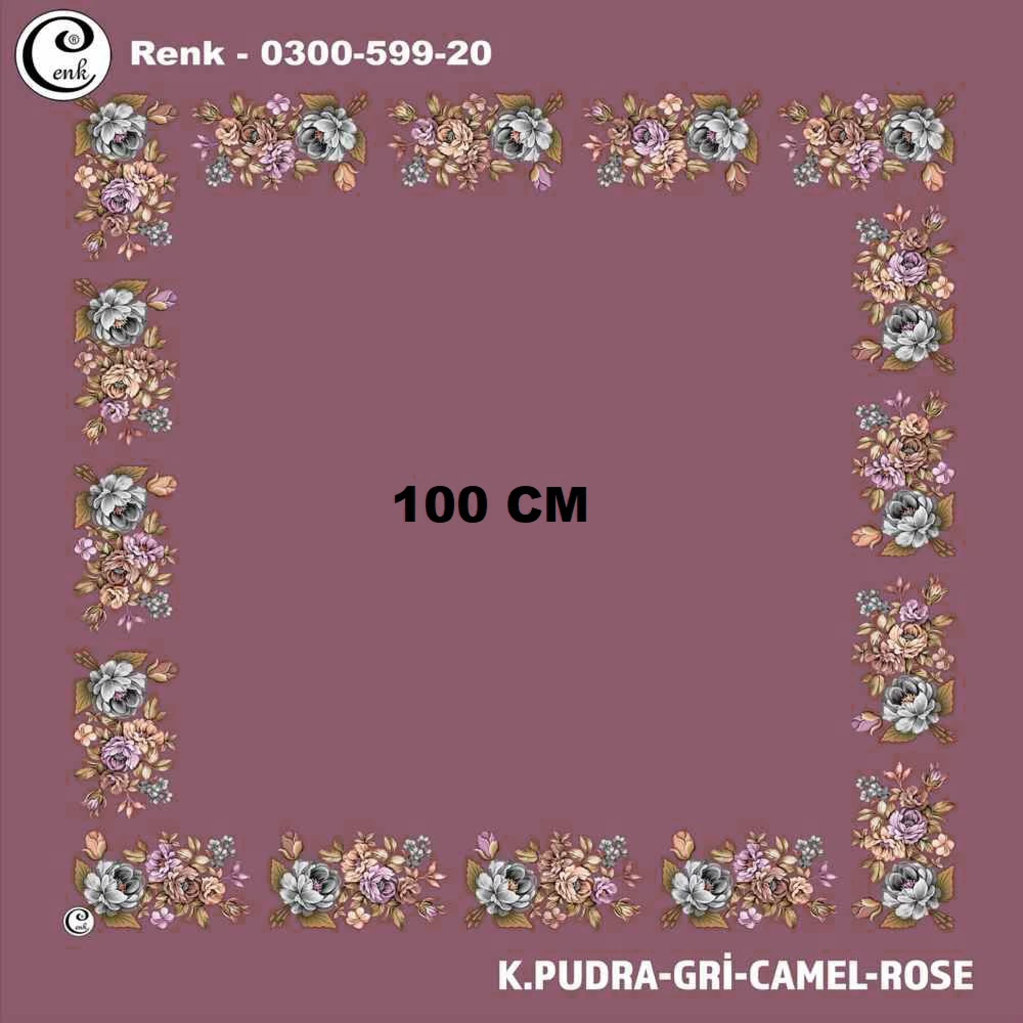 Cenk İçi Boş Oyalık Yazma (100 Cm) 599-20