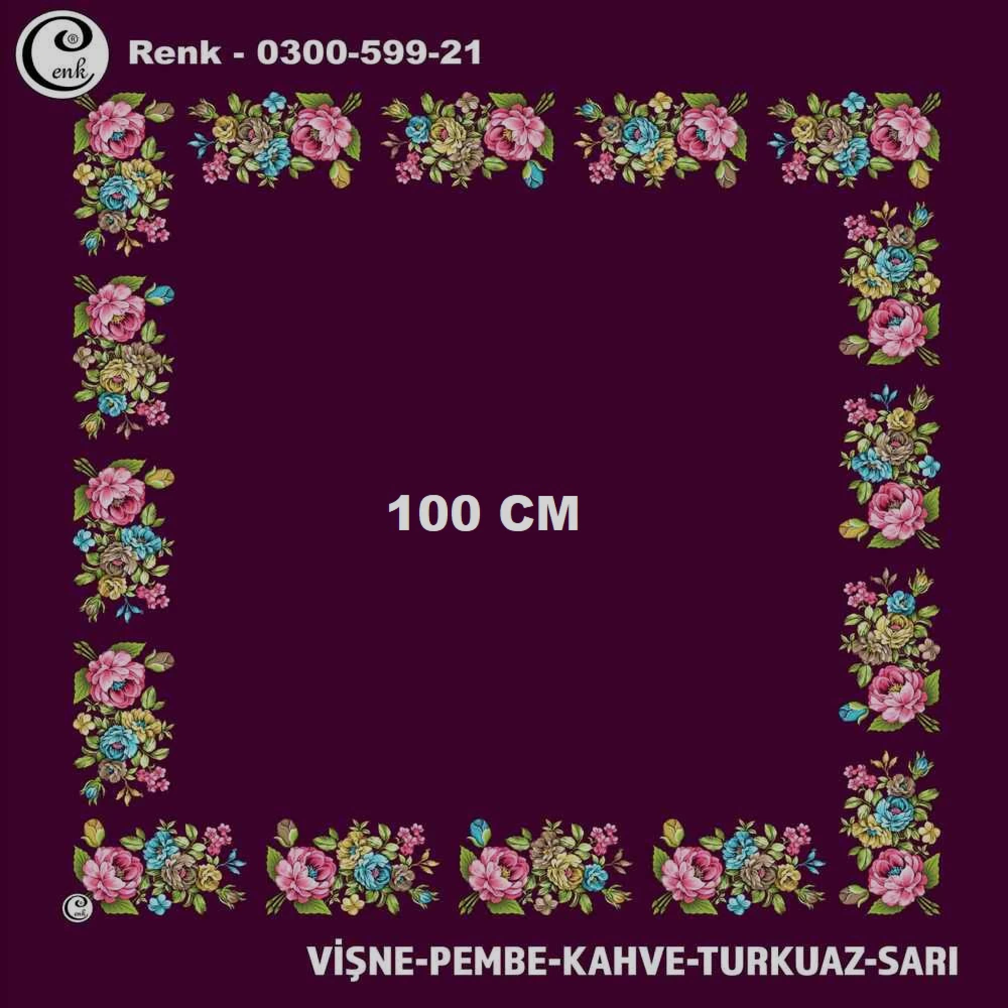 Cenk İçi Boş Oyalık Yazma (100 Cm) 599-21