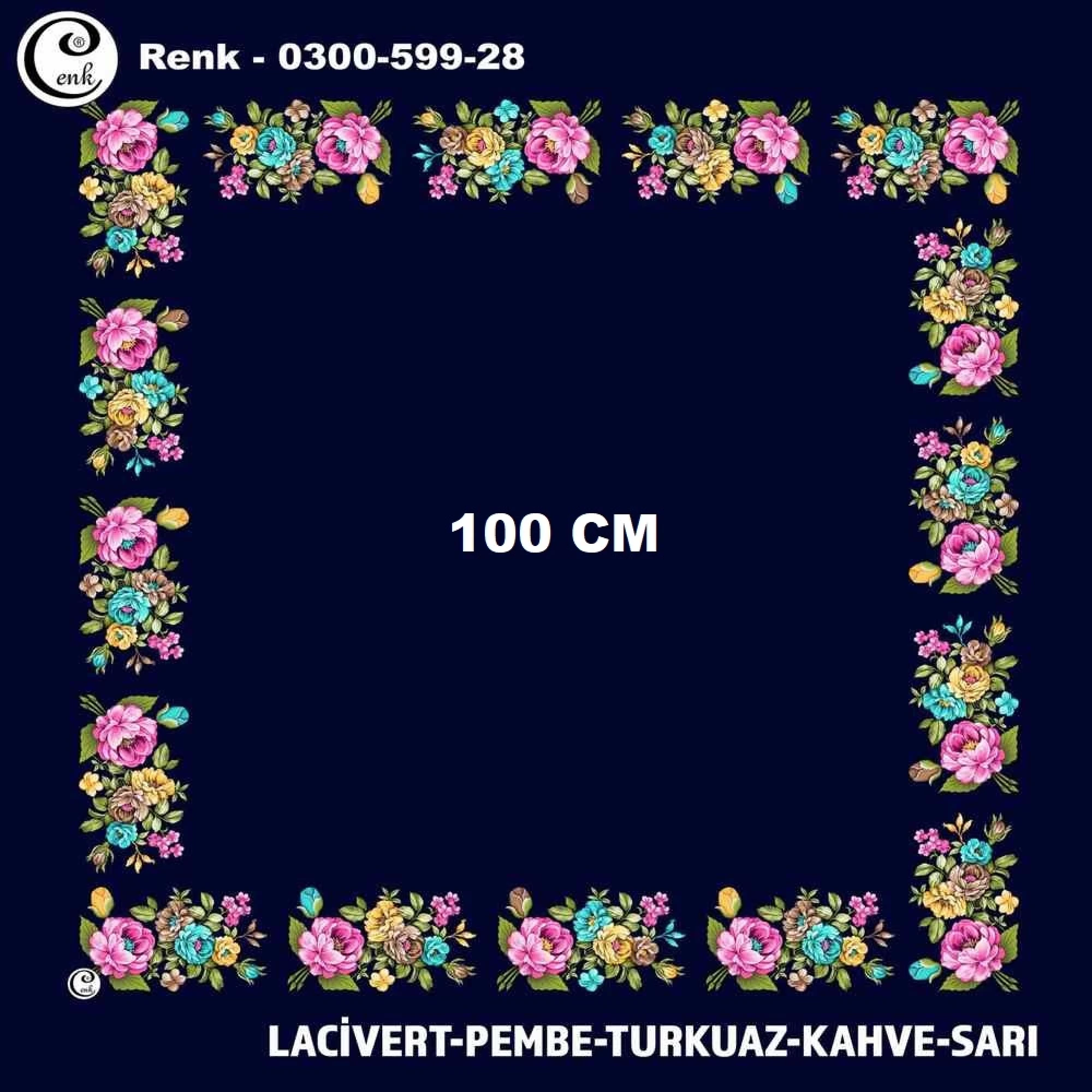 Cenk İçi Boş Oyalık Yazma (100 Cm) 599-28