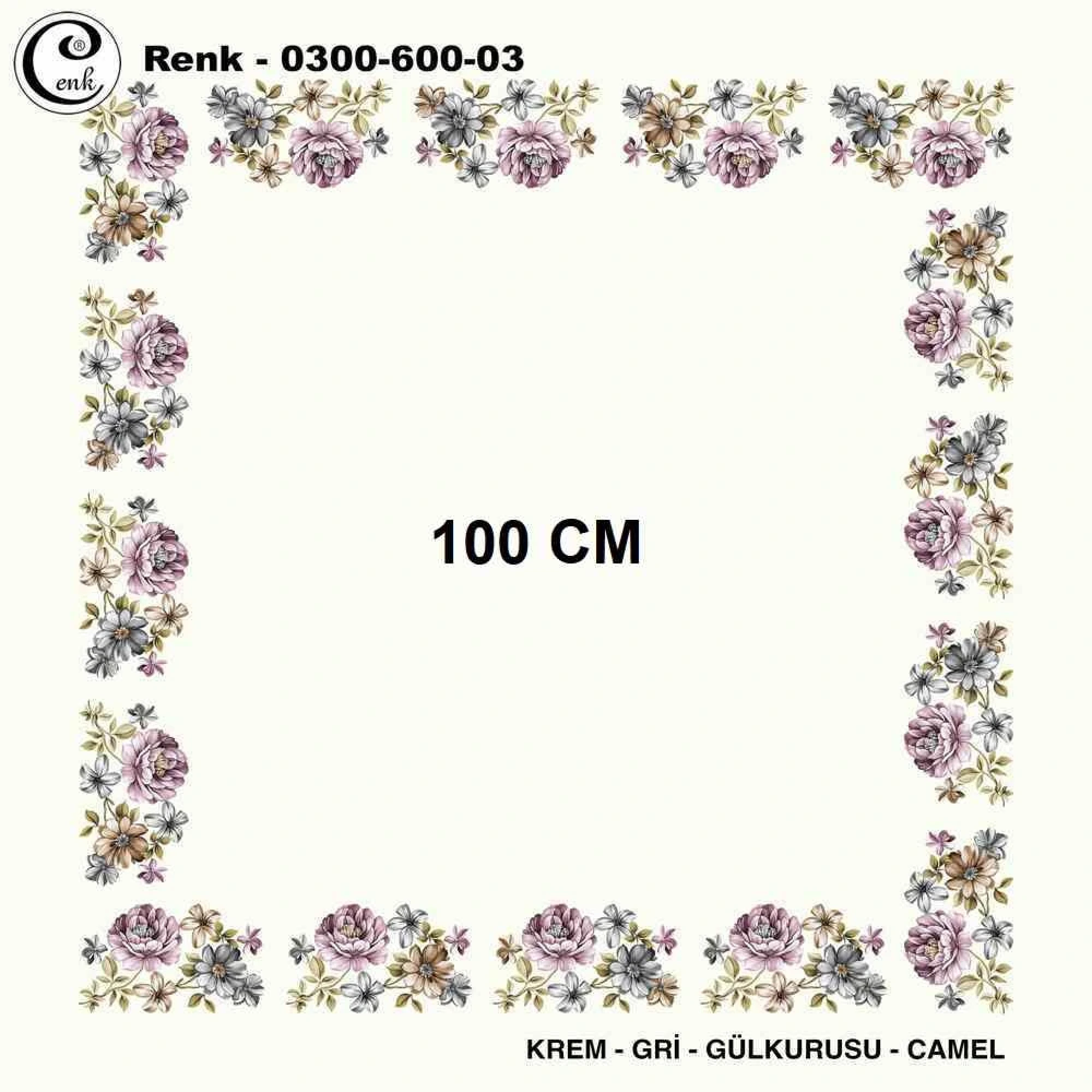 Cenk İçi Boş Oyalık Yazma (100 Cm) 600-03