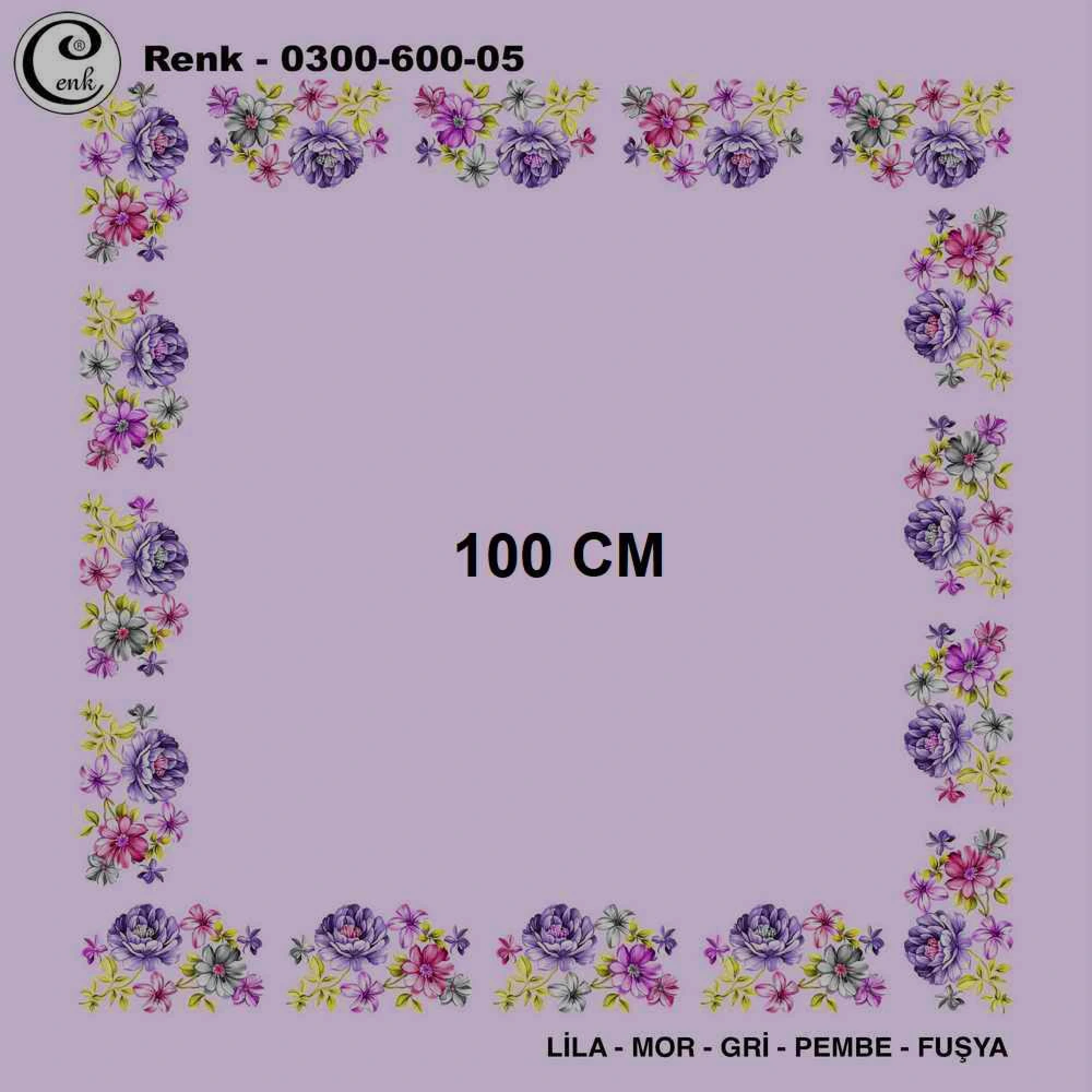 Cenk İçi Boş Oyalık Yazma (100 Cm) 600-05