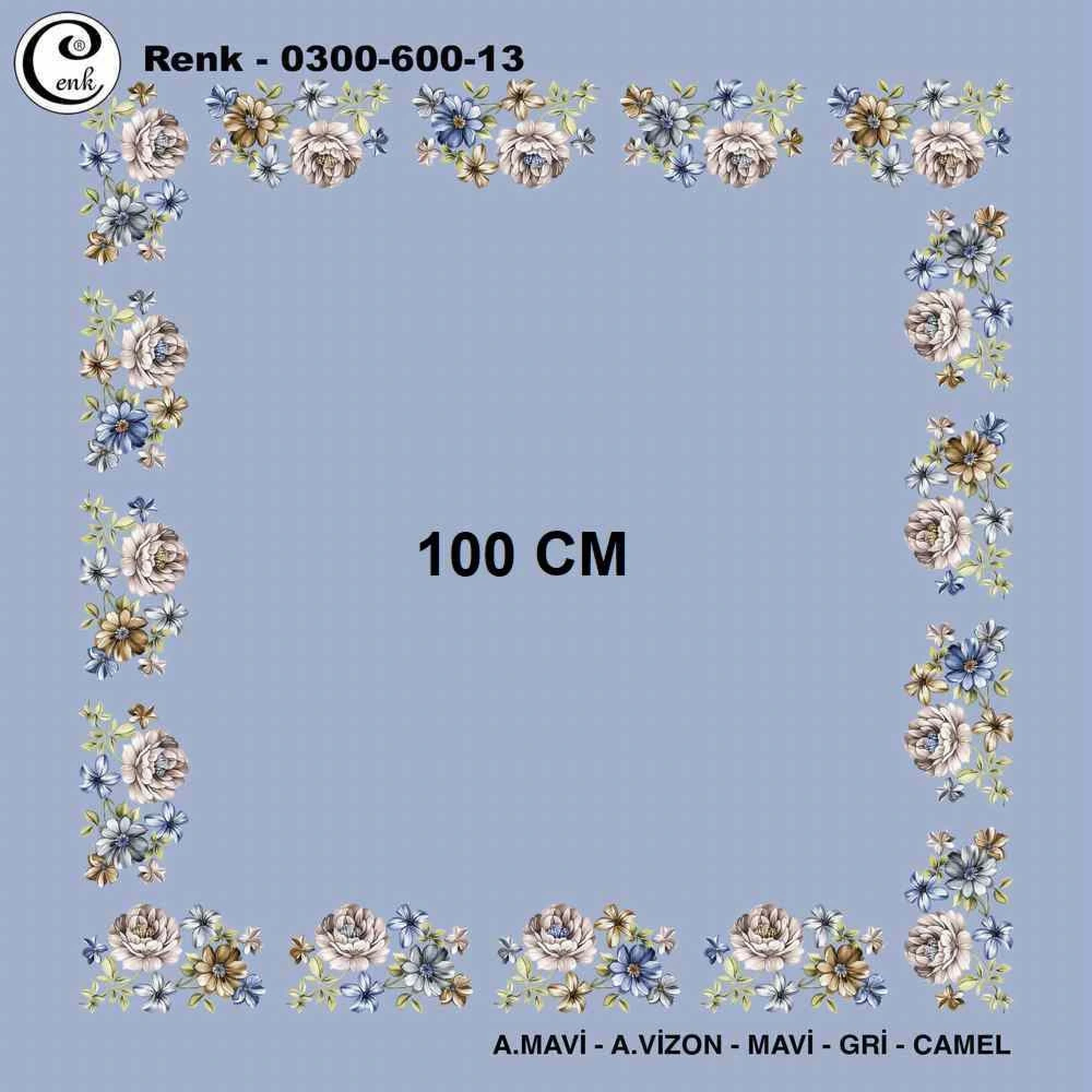 Cenk İçi Boş Oyalık Yazma (100 Cm) 600-13
