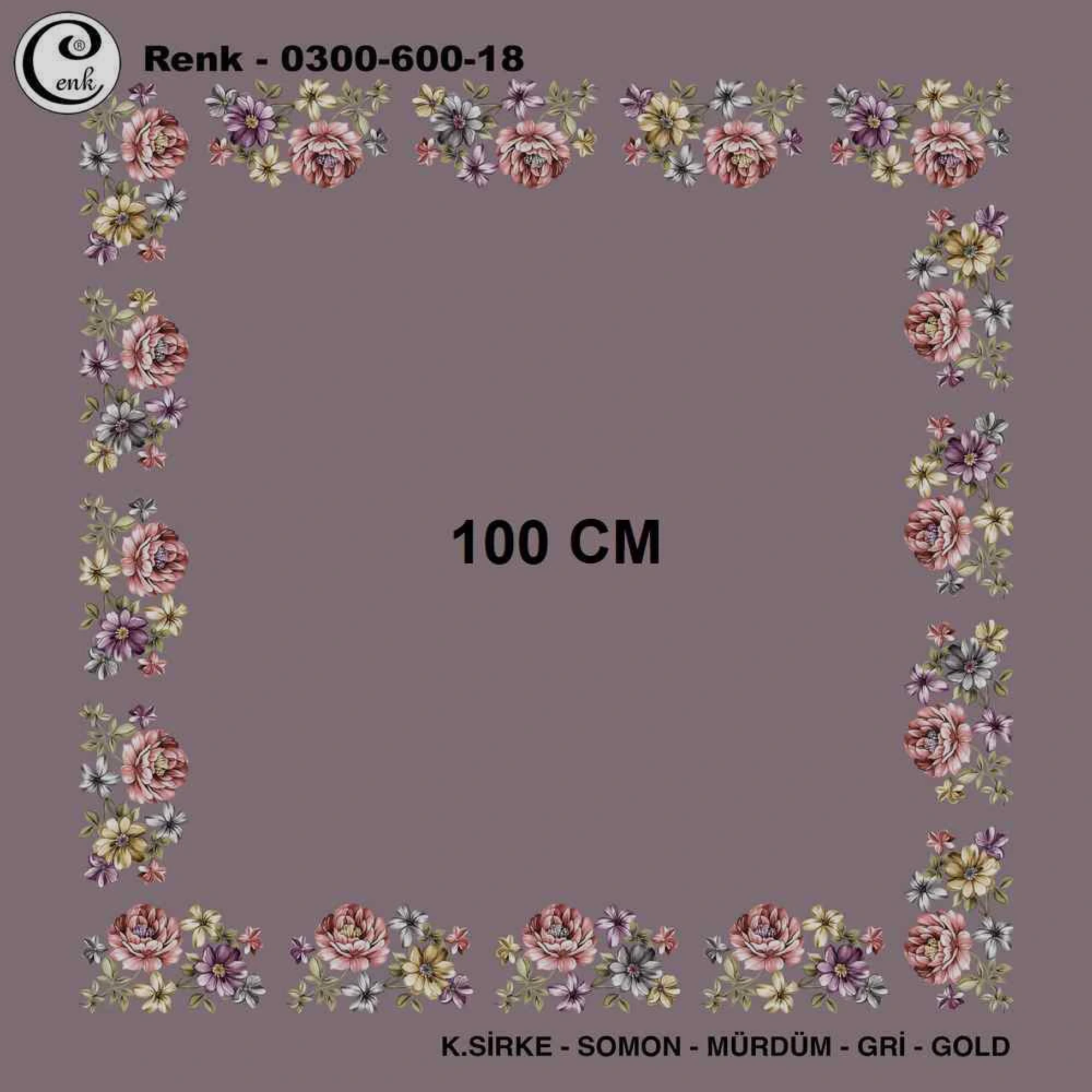 Cenk İçi Boş Oyalık Yazma (100 Cm) 600-18