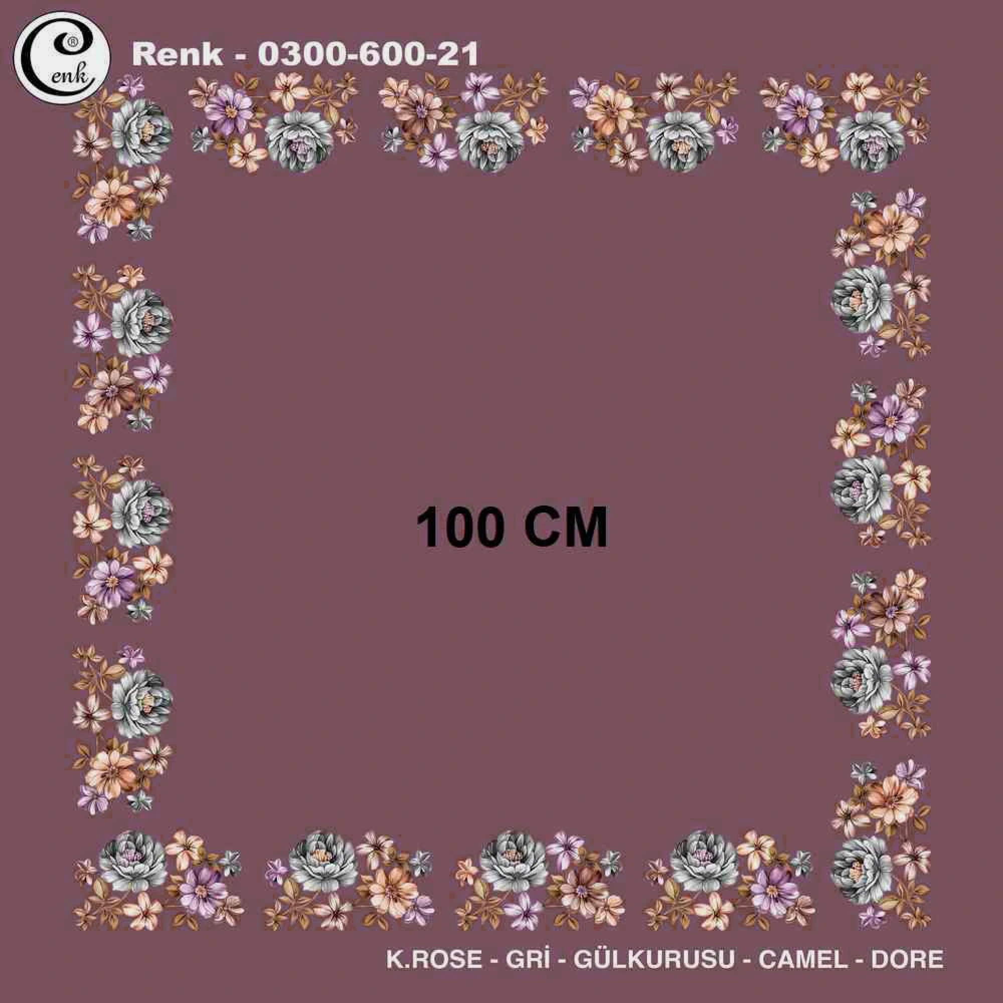 Cenk İçi Boş Oyalık Yazma (100 Cm) 600-21
