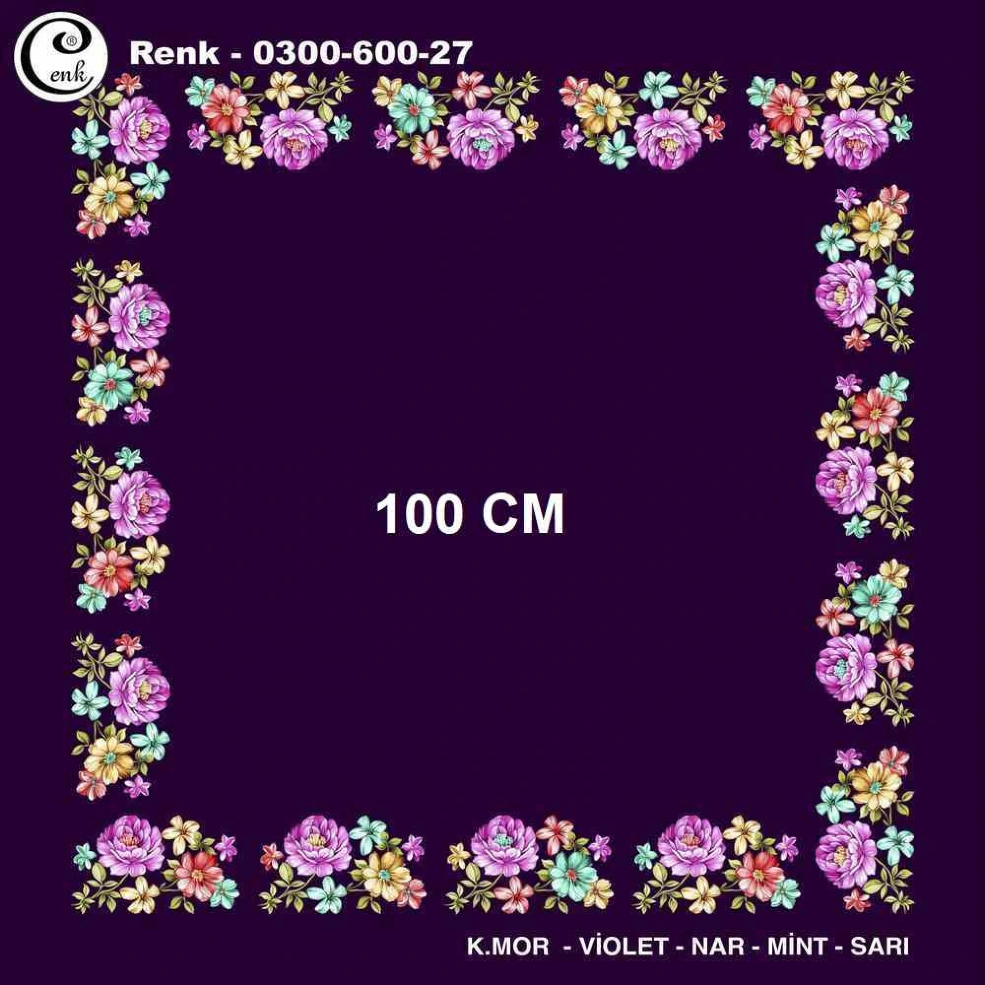 Cenk İçi Boş Oyalık Yazma (100 Cm) 600-27