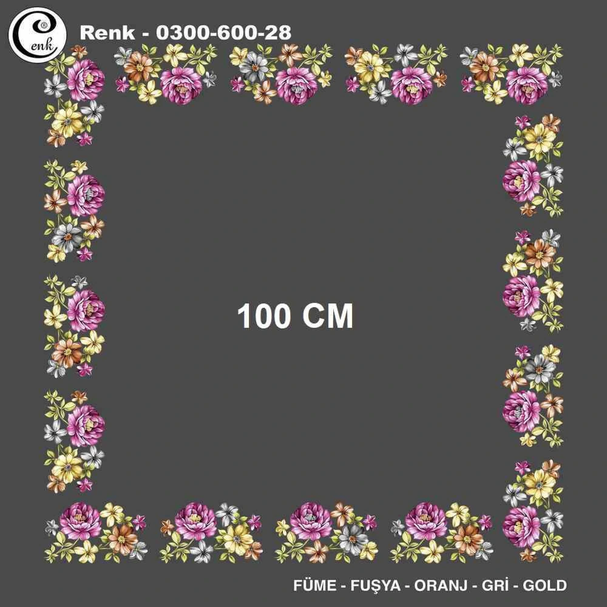Cenk İçi Boş Oyalık Yazma (100 Cm) 600-28