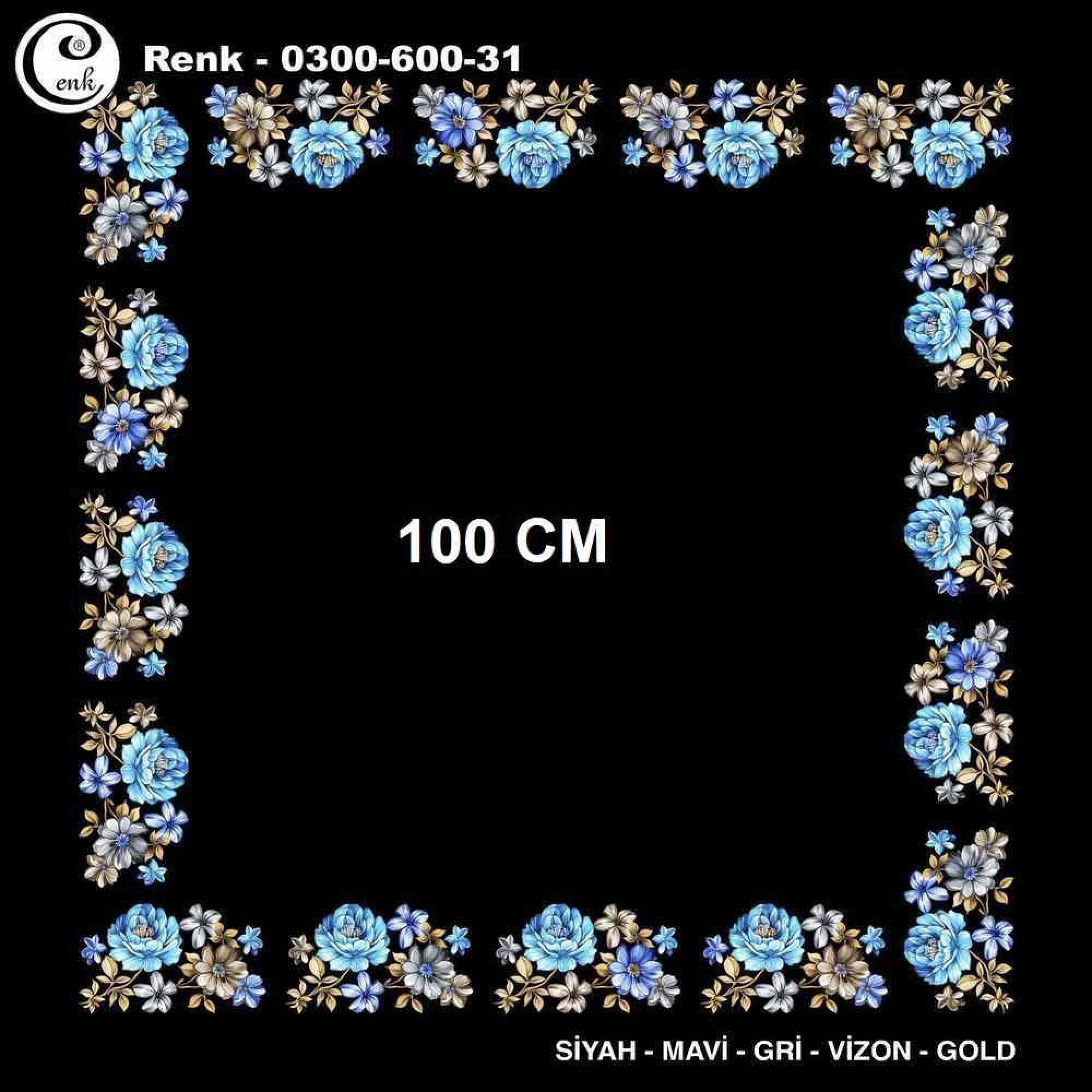 Cenk İçi Boş Oyalık Yazma (100 Cm) 600-31