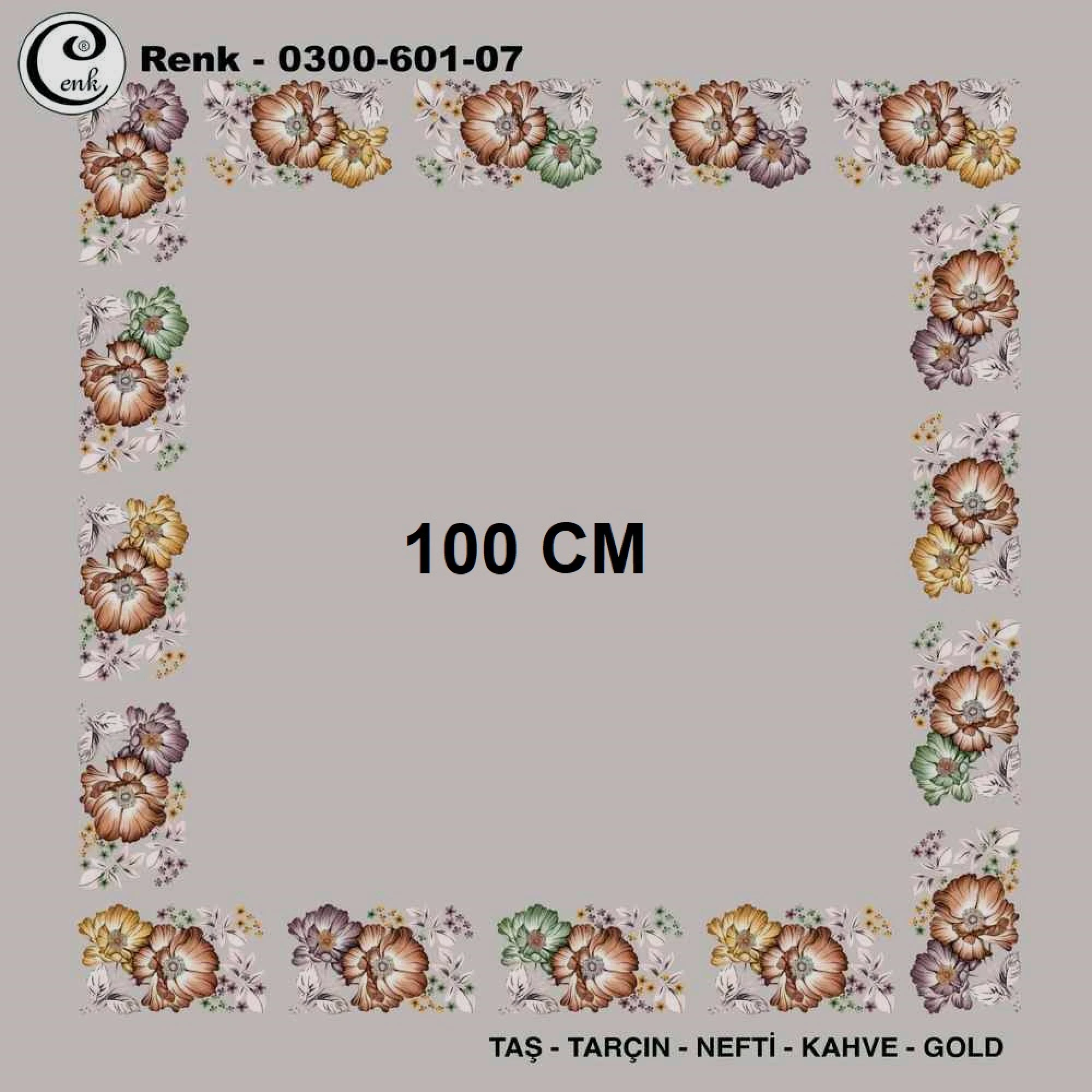 Cenk İçi Boş Oyalık Yazma (100 Cm) 601-07