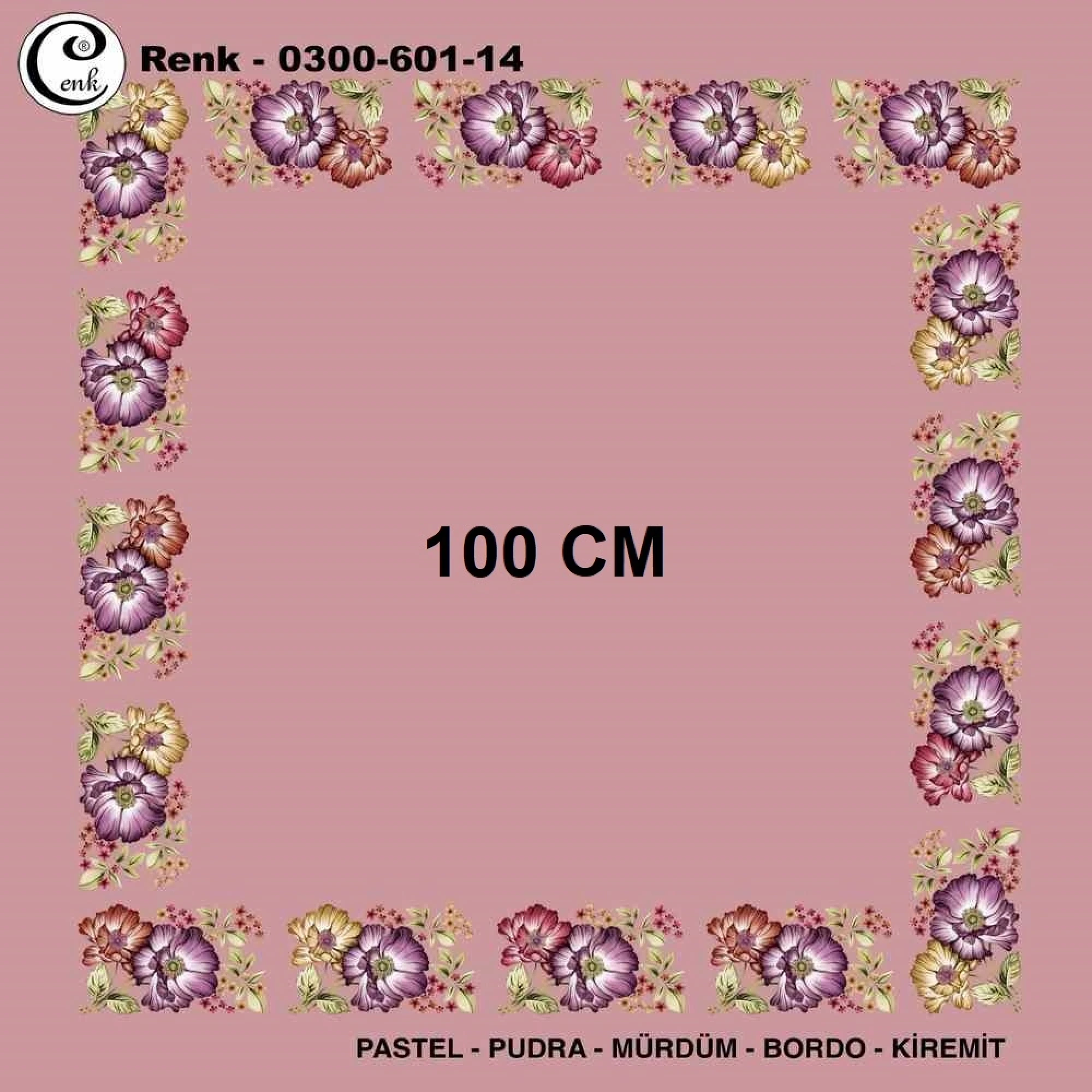 Cenk İçi Boş Oyalık Yazma (100 Cm) 601-14