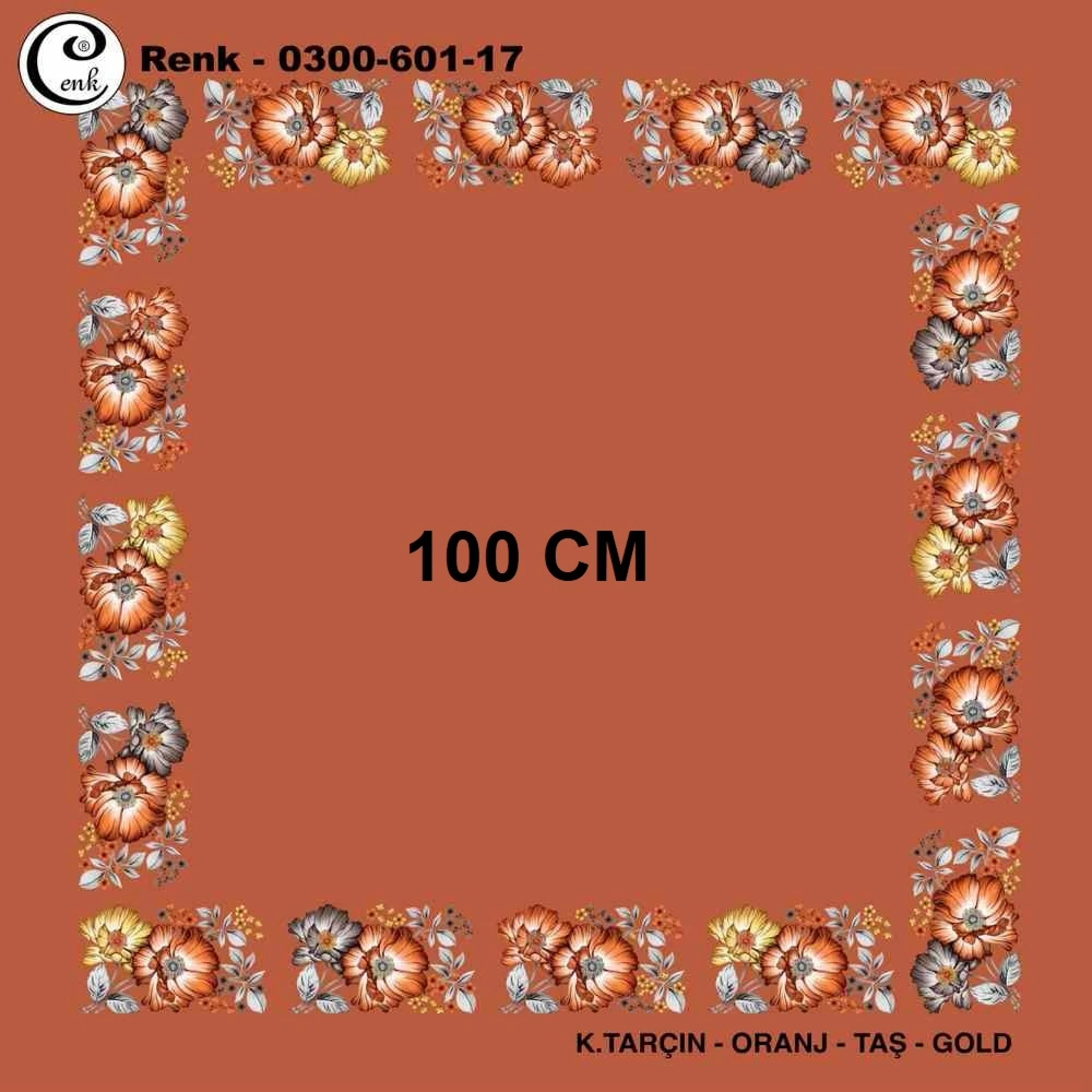 Cenk İçi Boş Oyalık Yazma (100 Cm) 601-17