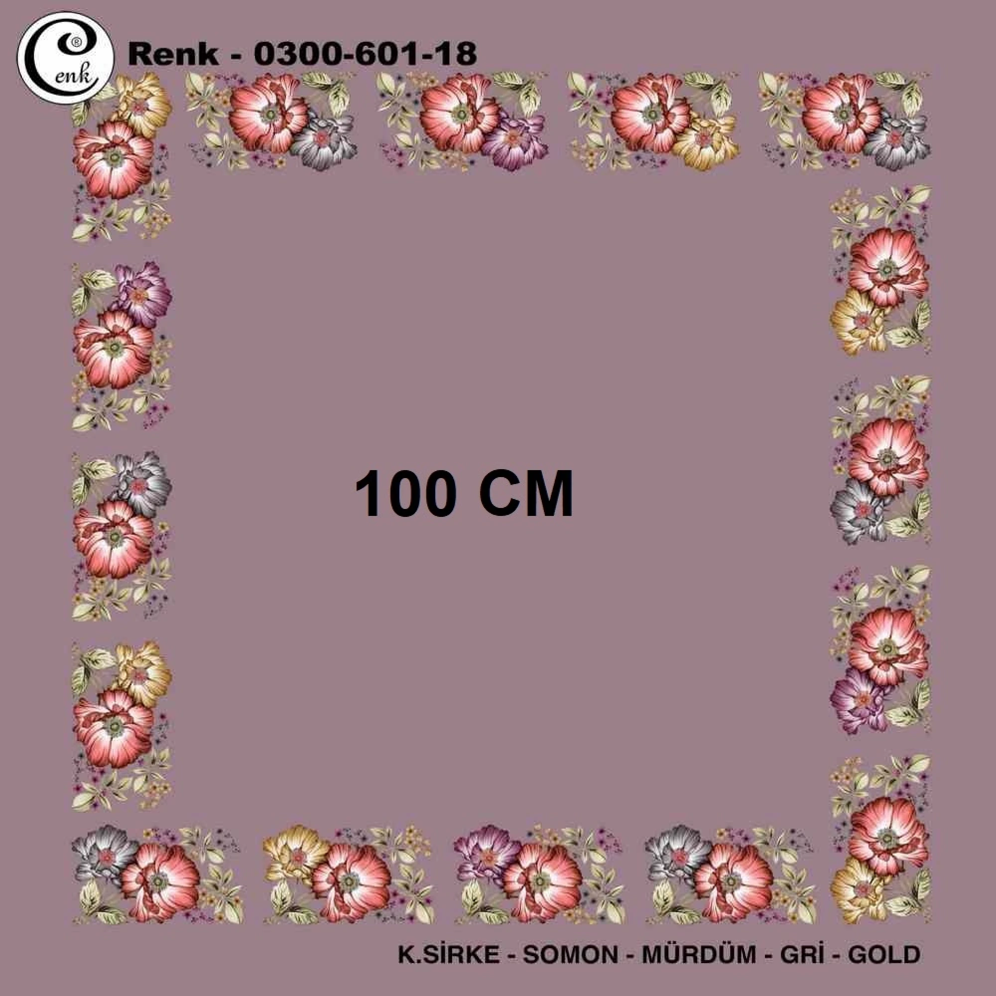 Cenk İçi Boş Oyalık Yazma (100 Cm) 601-18