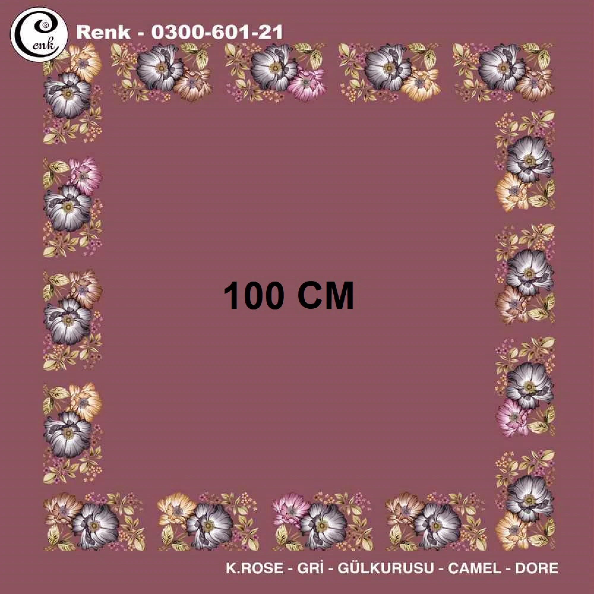 Cenk İçi Boş Oyalık Yazma (100 Cm) 601-21