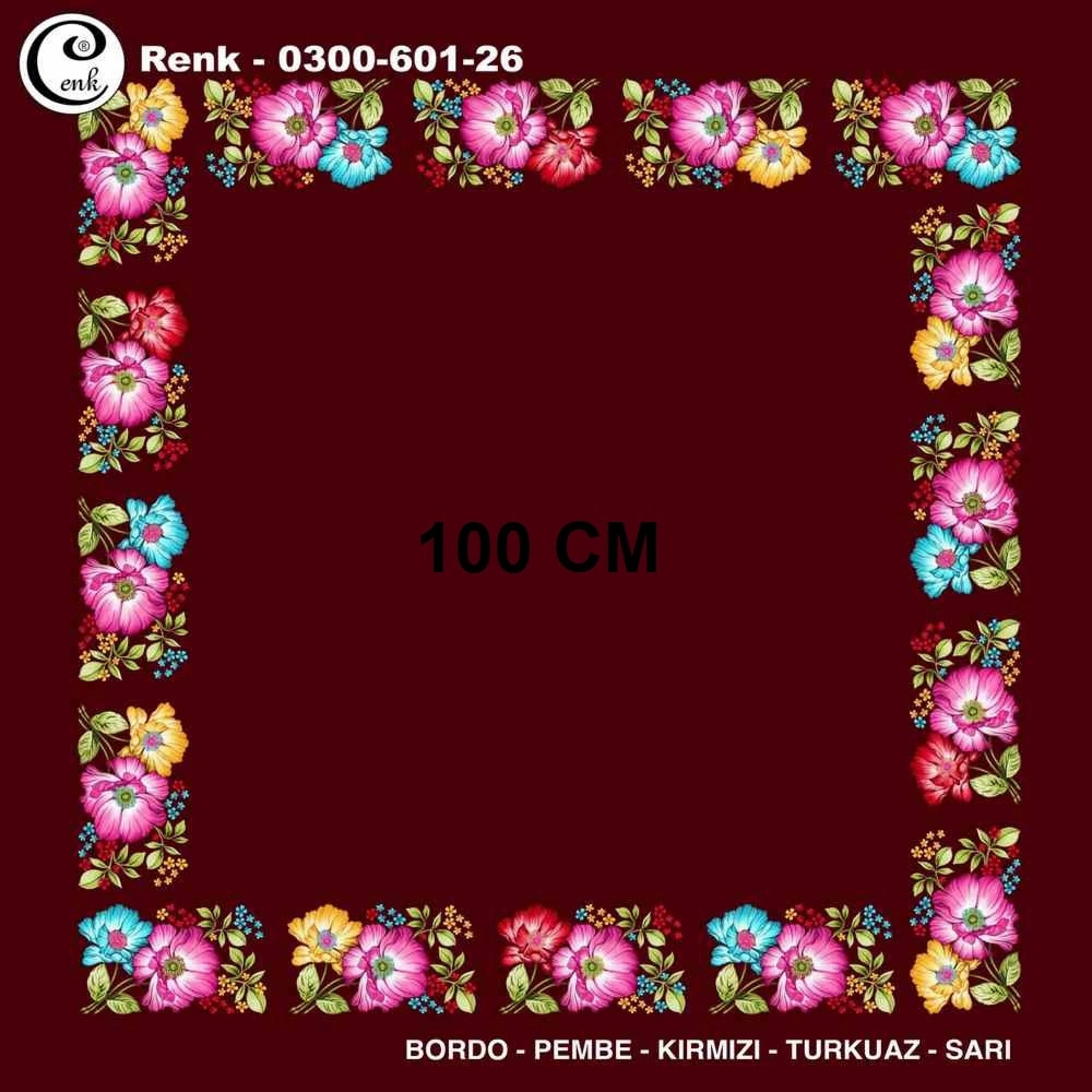 Cenk İçi Boş Oyalık Yazma (100 Cm) 601-26