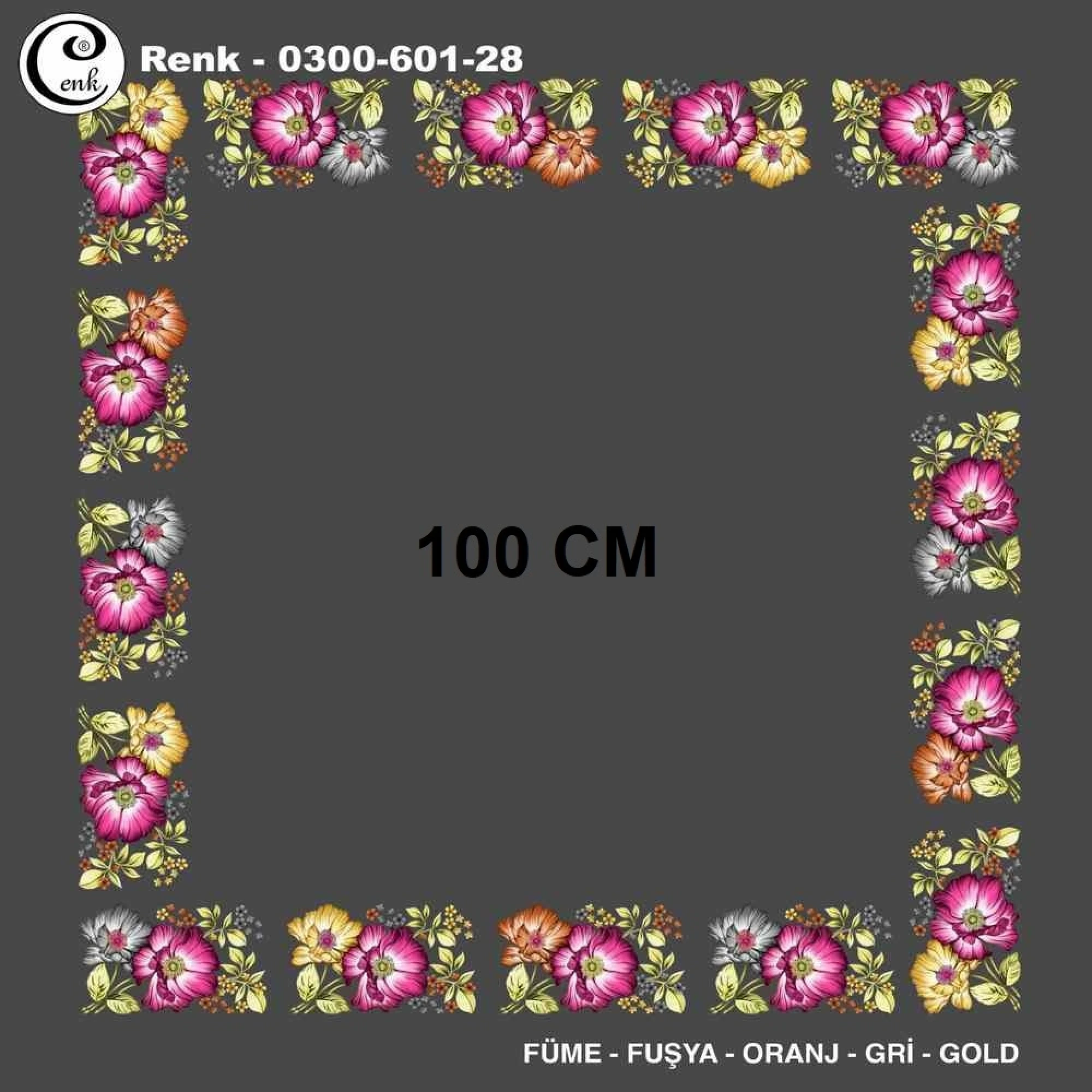 Cenk İçi Boş Oyalık Yazma (100 Cm) 601-28
