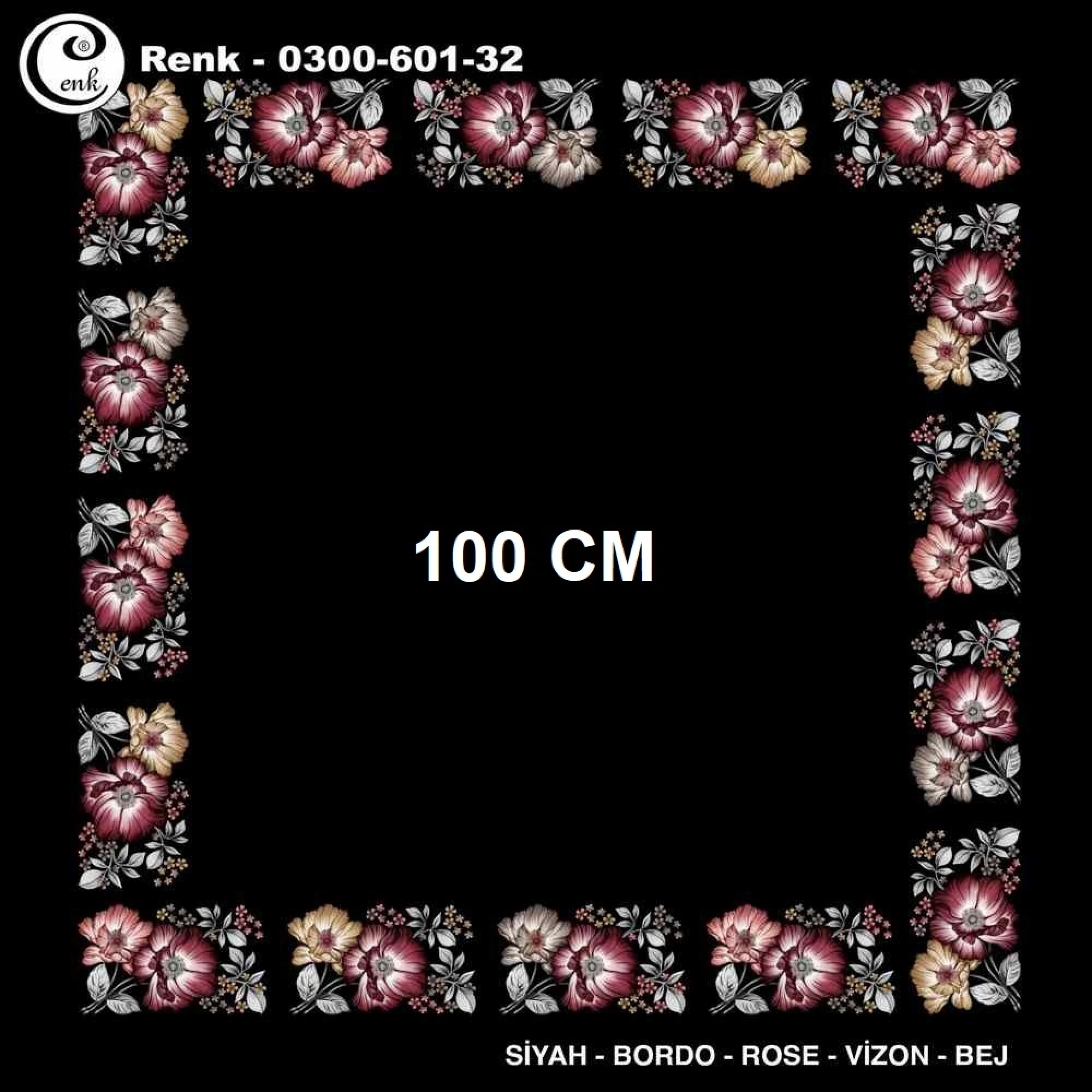 Cenk İçi Boş Oyalık Yazma (100 Cm) 601-32