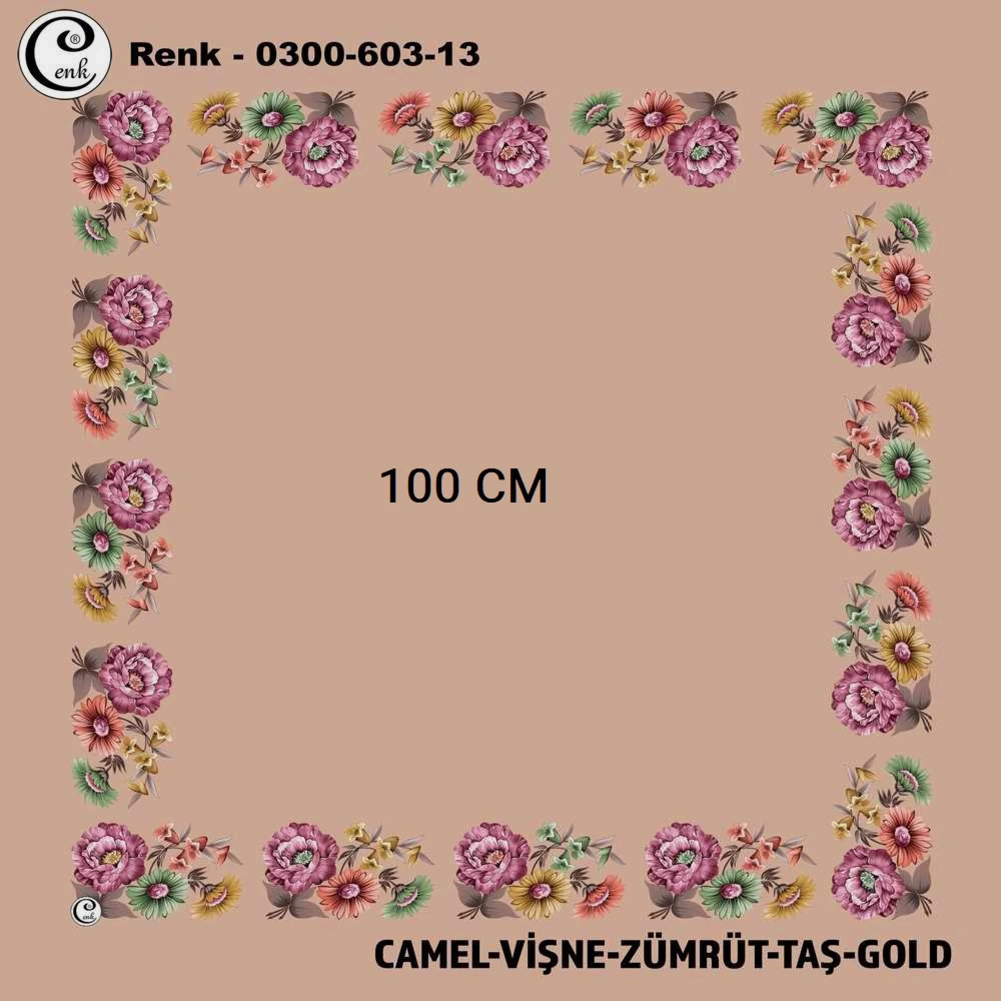 Cenk İçi Boş Oyalık Yazma (100 Cm) 603-13