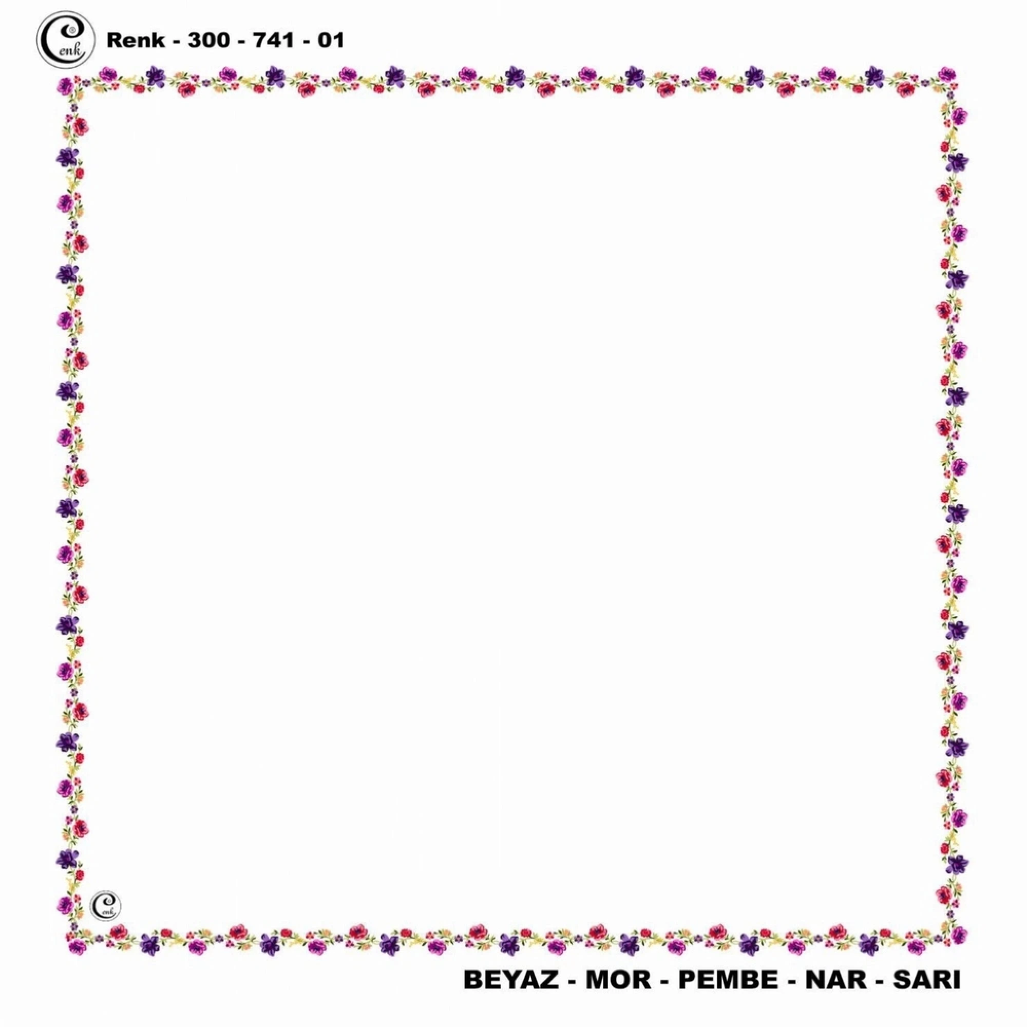 Cenk İçi Boş Oyalık Yazma (100 Cm) 741-01