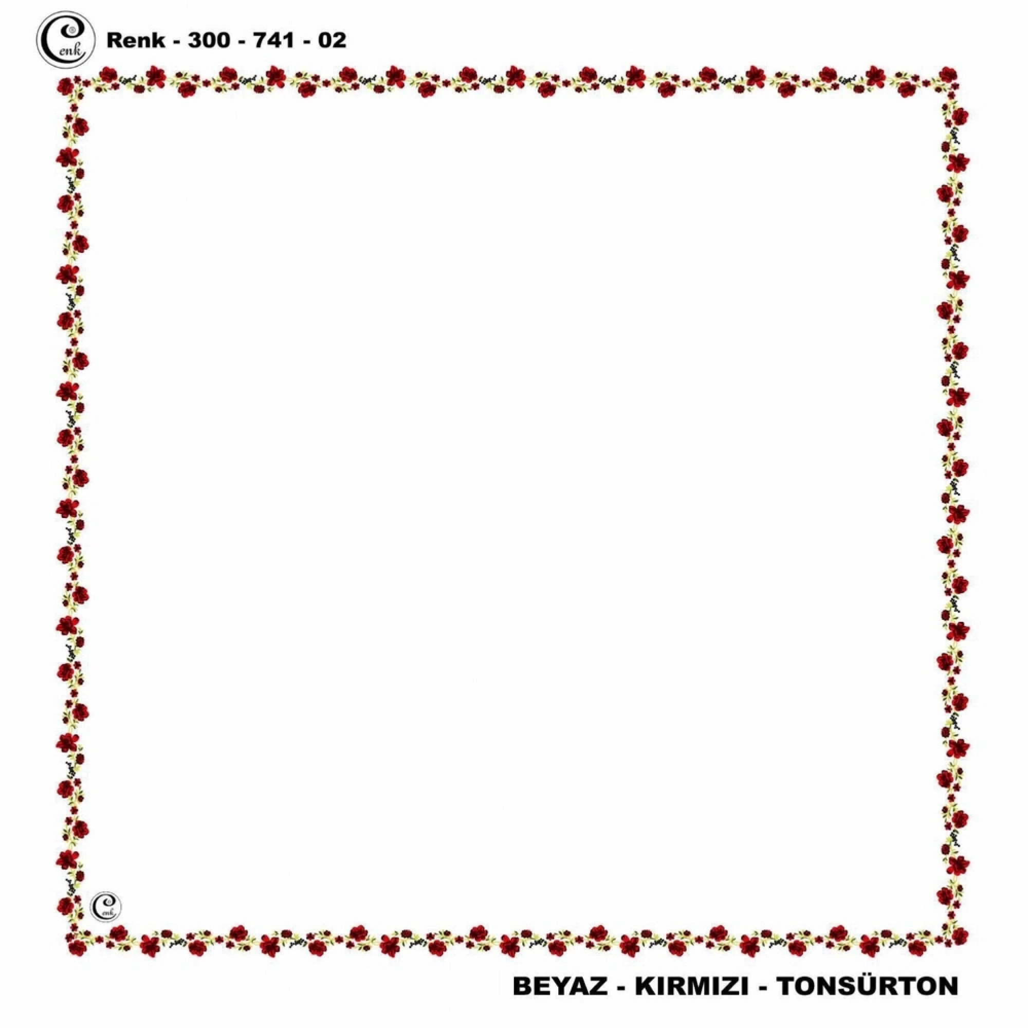 Cenk İçi Boş Oyalık Yazma (100 Cm) 741-02