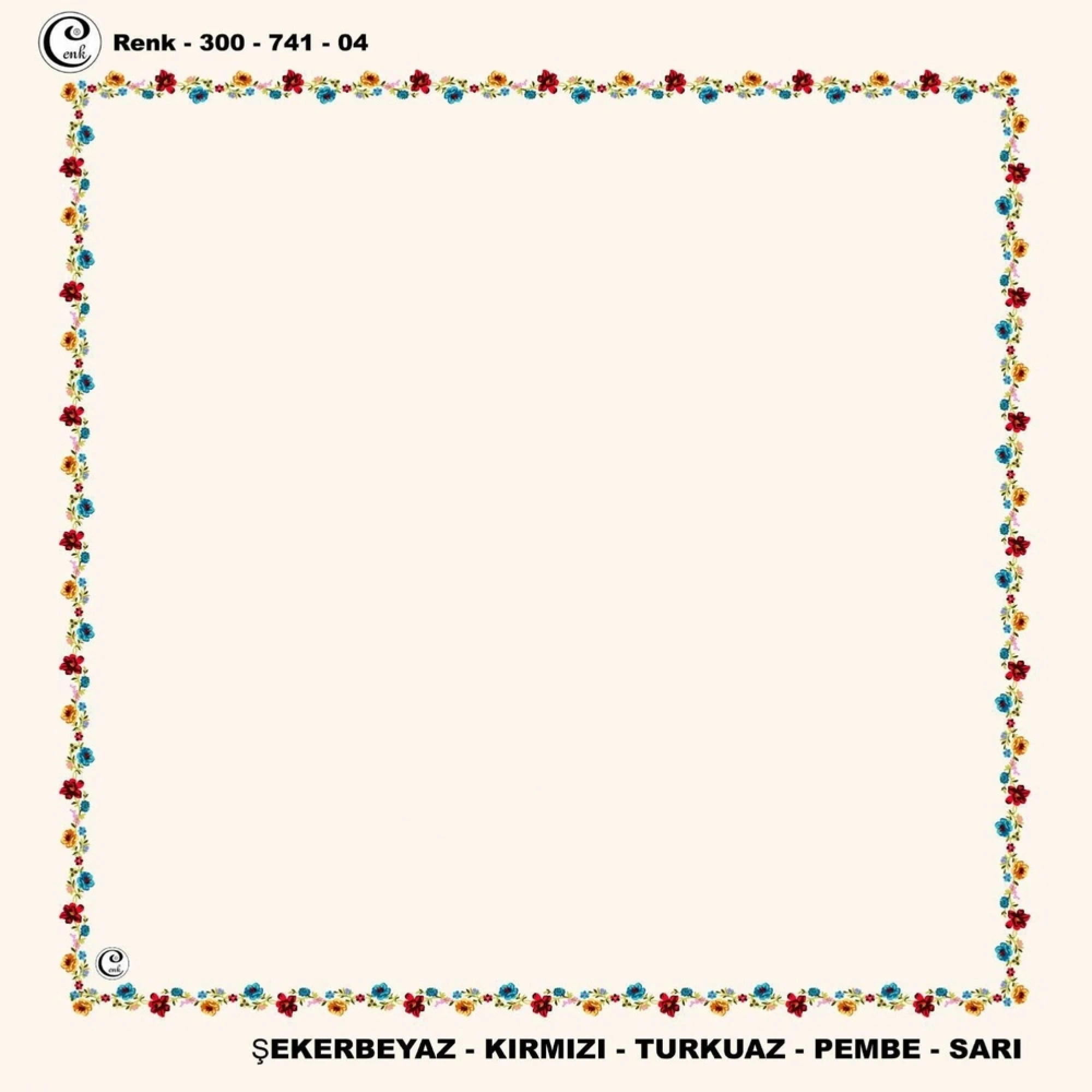 Cenk İçi Boş Oyalık Yazma (100 Cm) 741-04