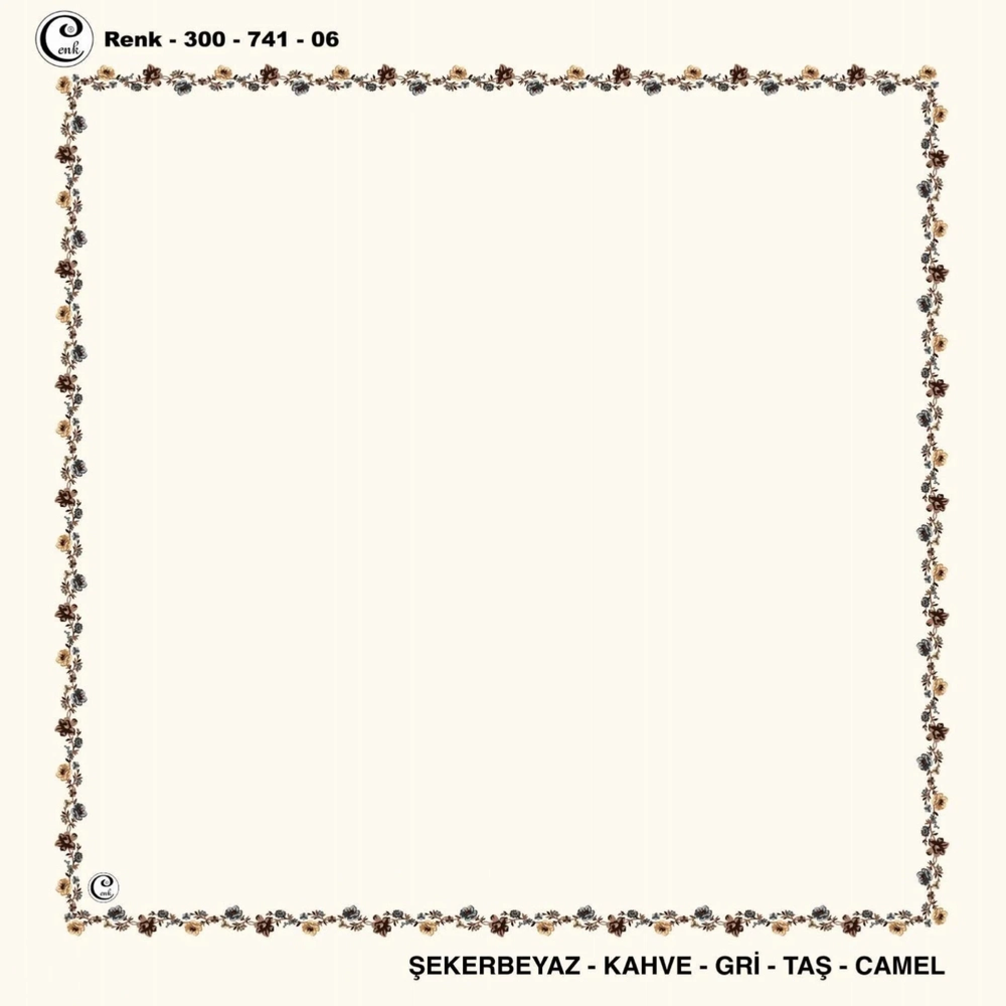 Cenk İçi Boş Oyalık Yazma (100 Cm) 741-06
