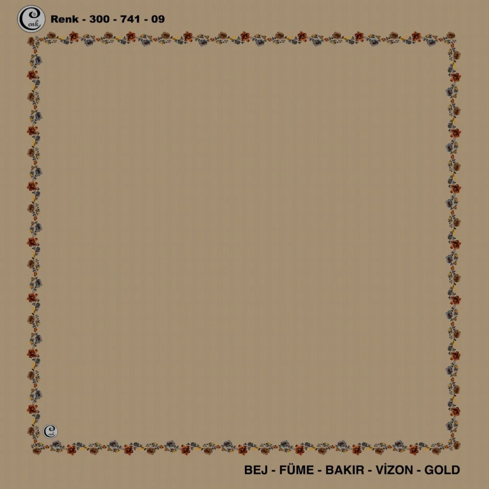 Cenk İçi Boş Oyalık Yazma (100 Cm) 741-09