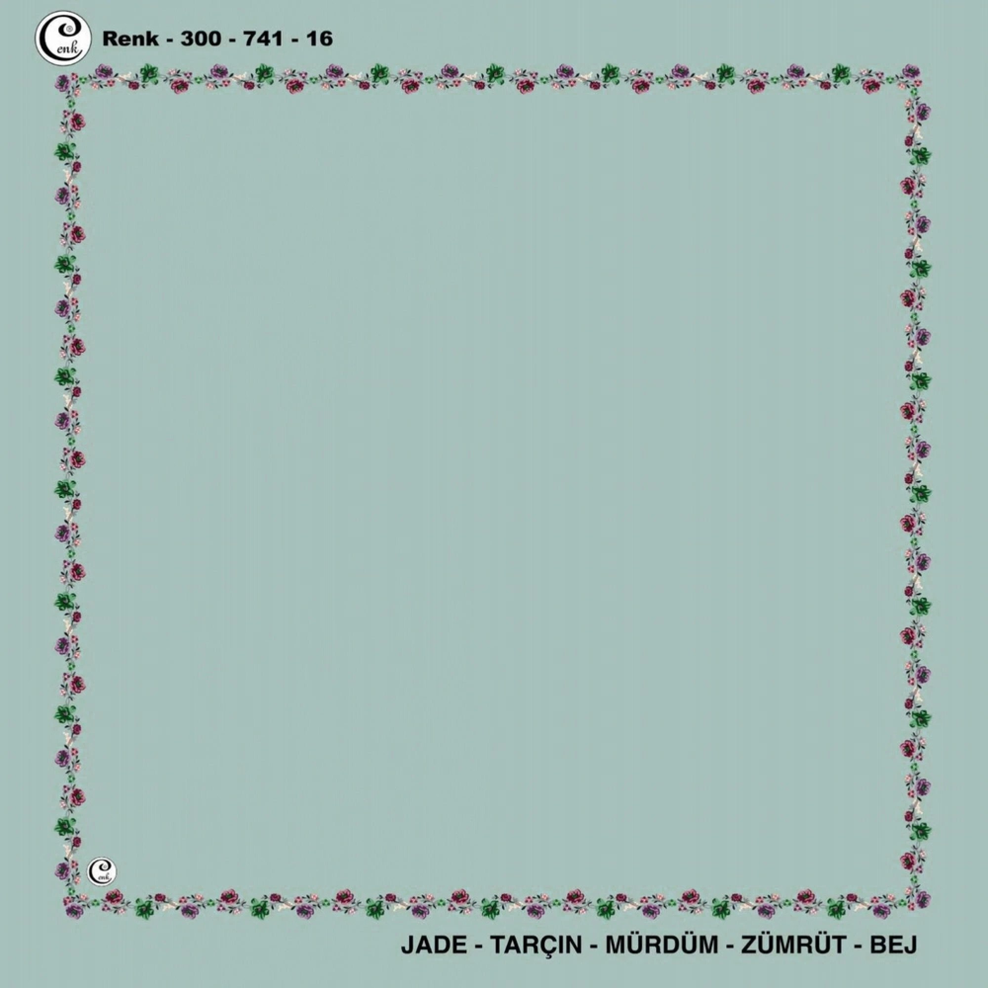 Cenk İçi Boş Oyalık Yazma (100 Cm) 741-16