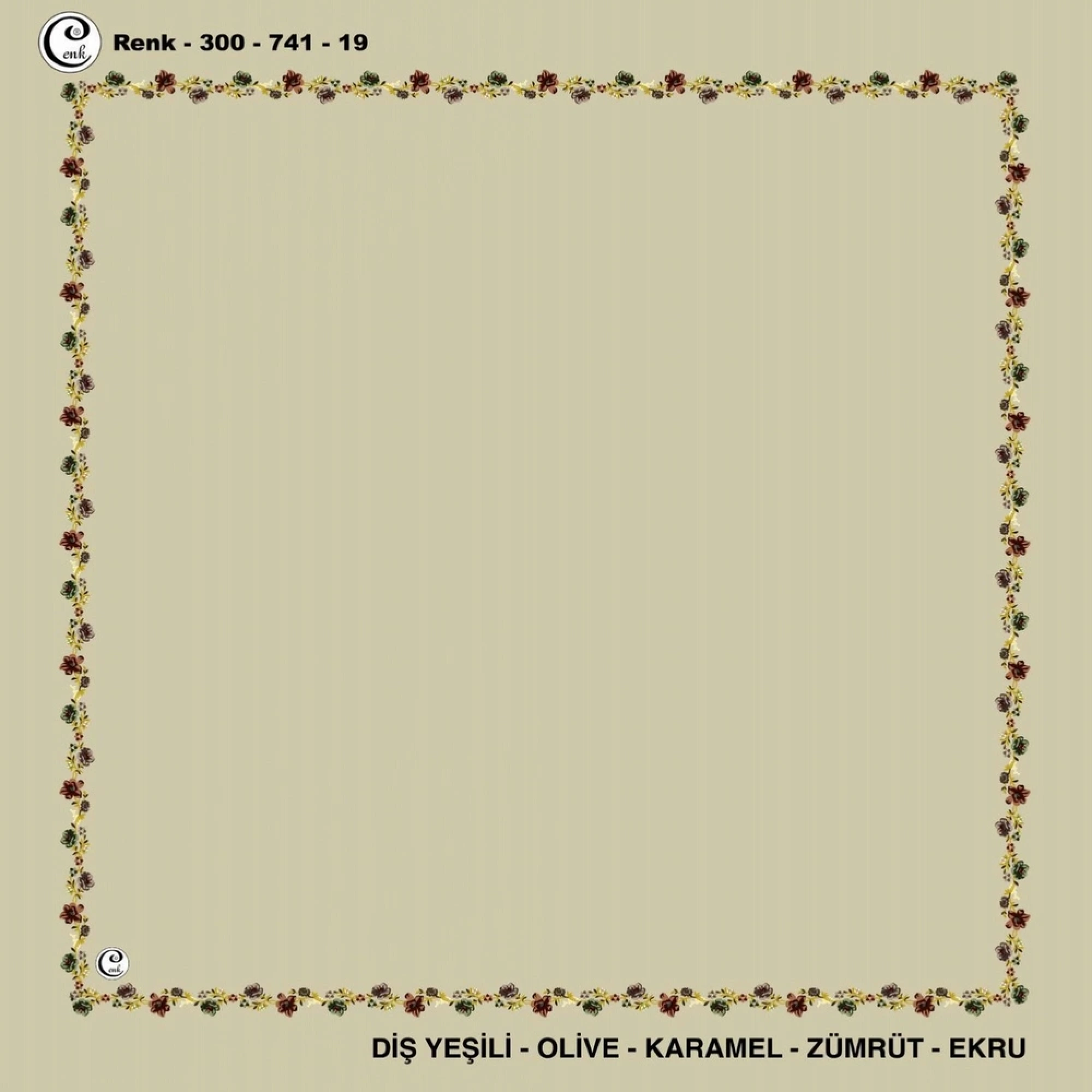 Cenk İçi Boş Oyalık Yazma (100 Cm) 741-19