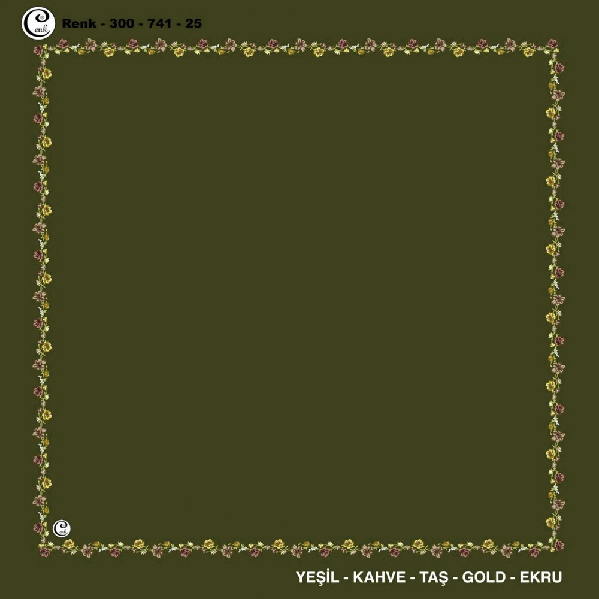 Cenk İçi Boş Oyalık Yazma (100 Cm) 741-25